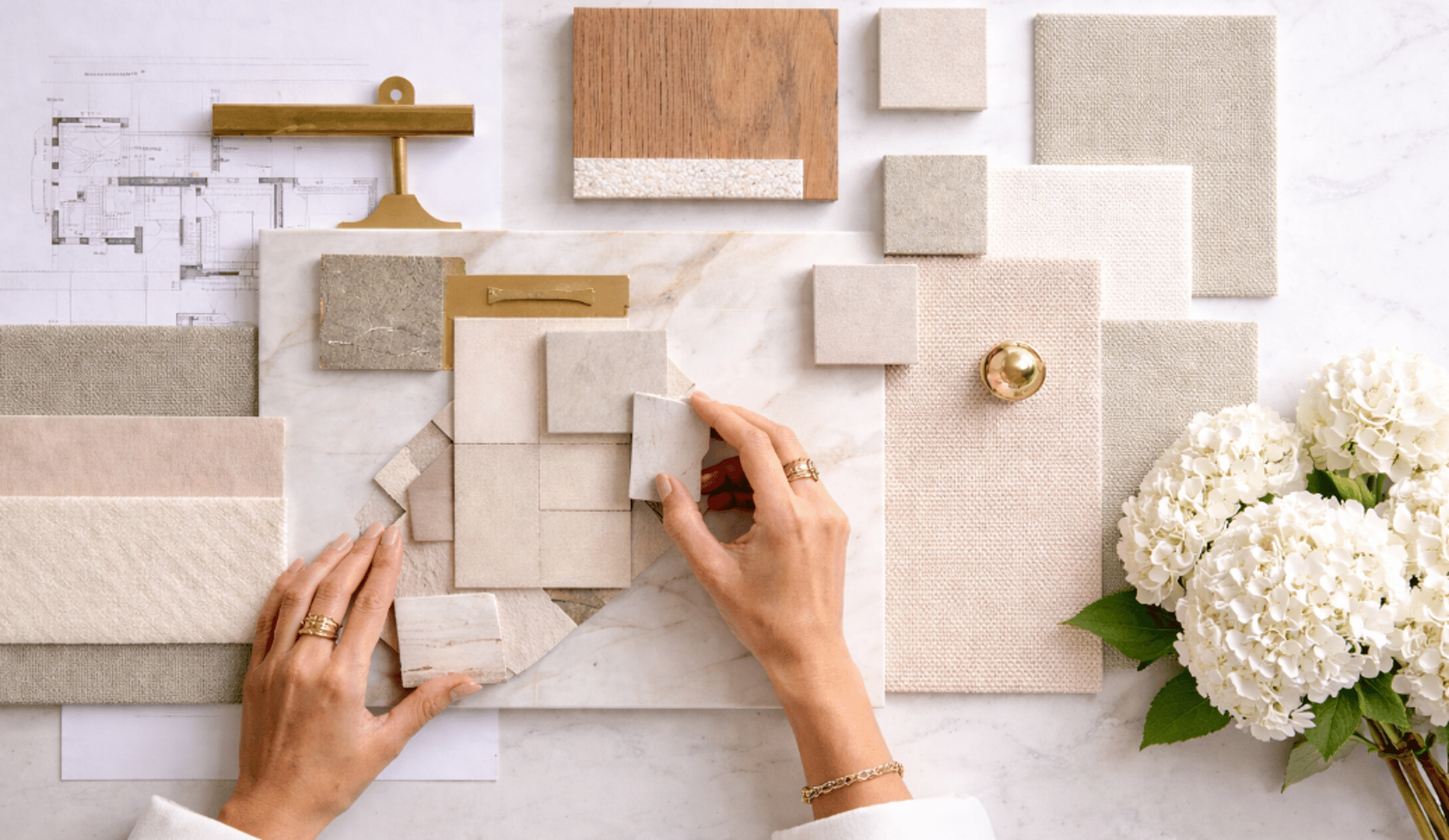 an abstract photo of a curved building with a blue sky in the background