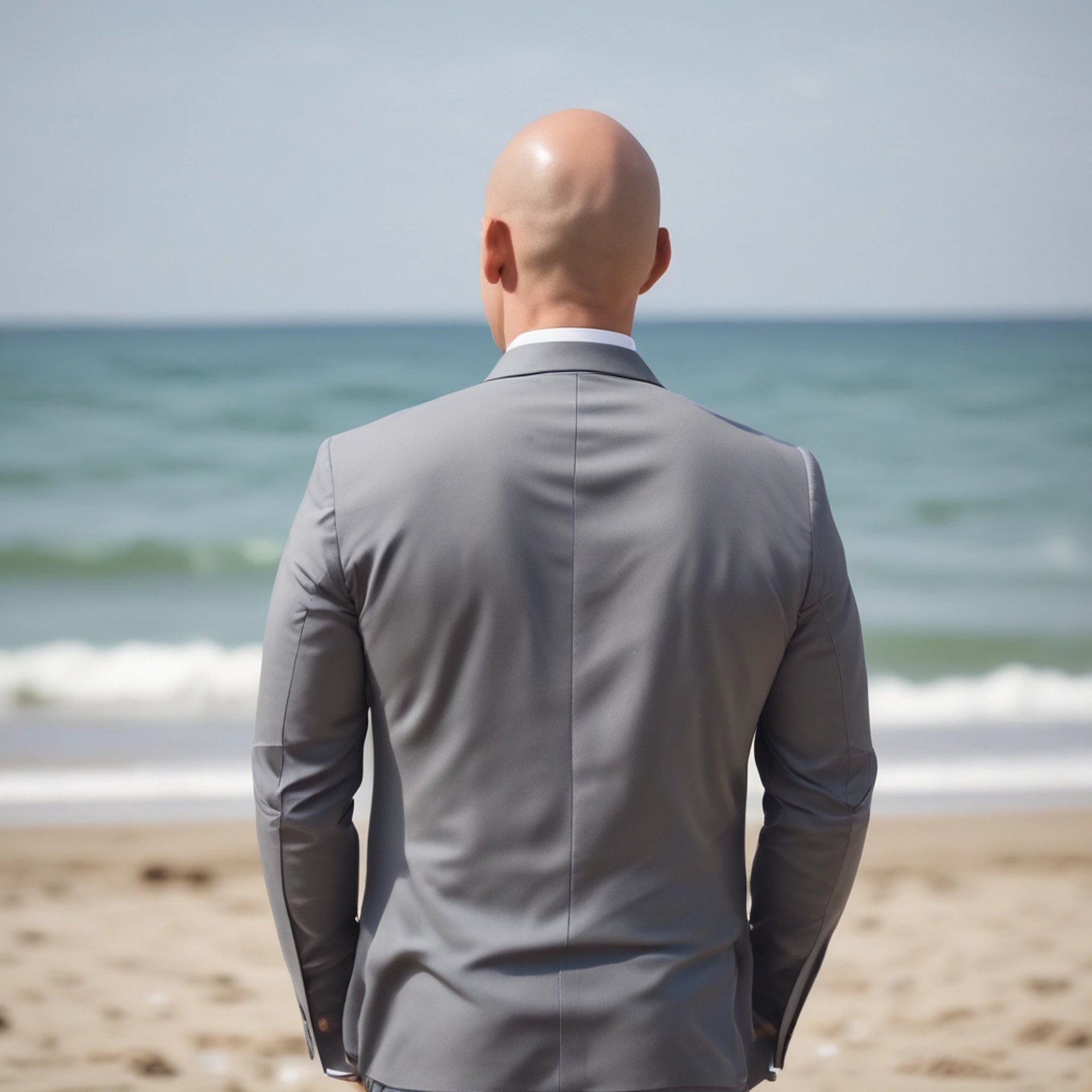 Dewi ARNOUX de dos en costume