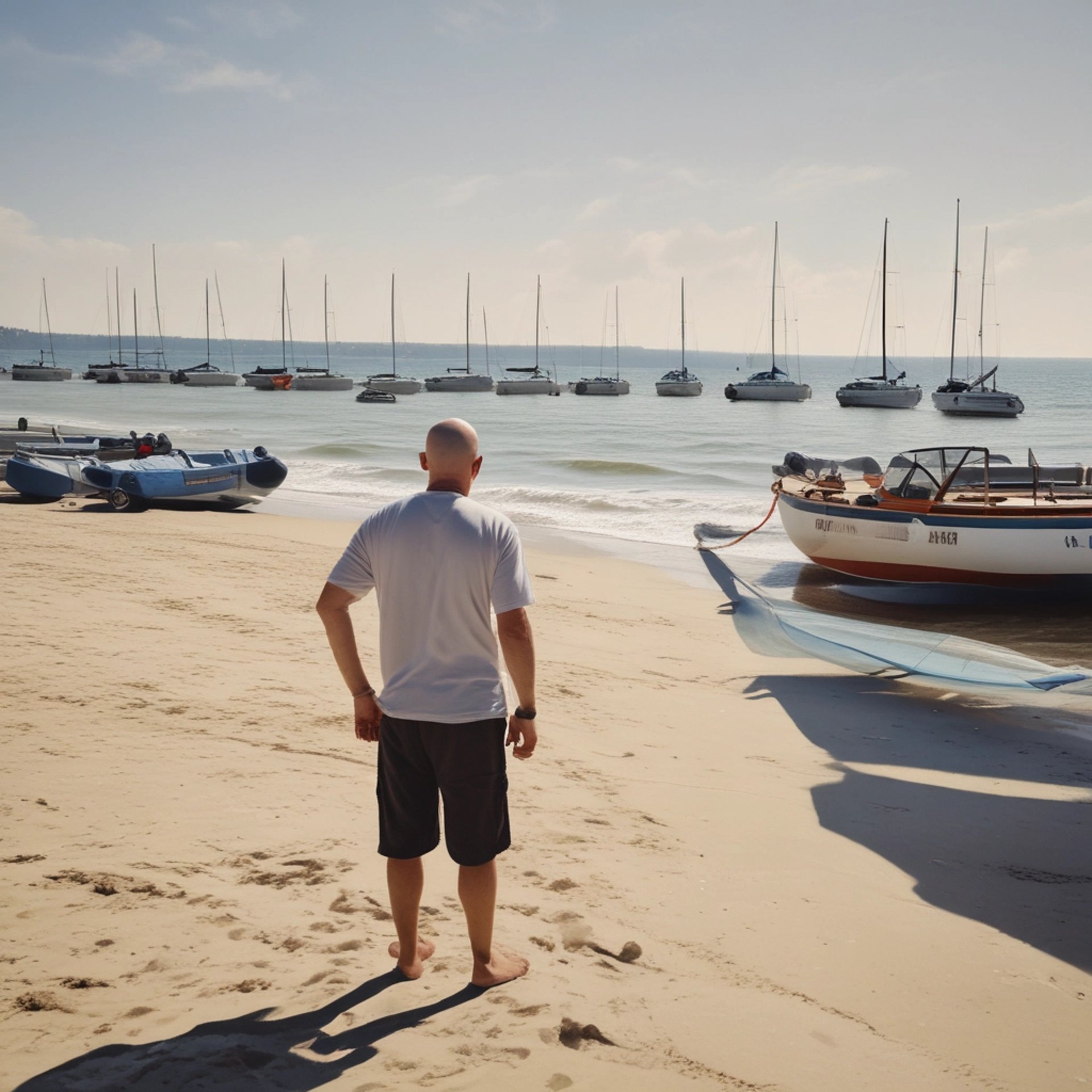 Dewi éducateur sportif sur la plage