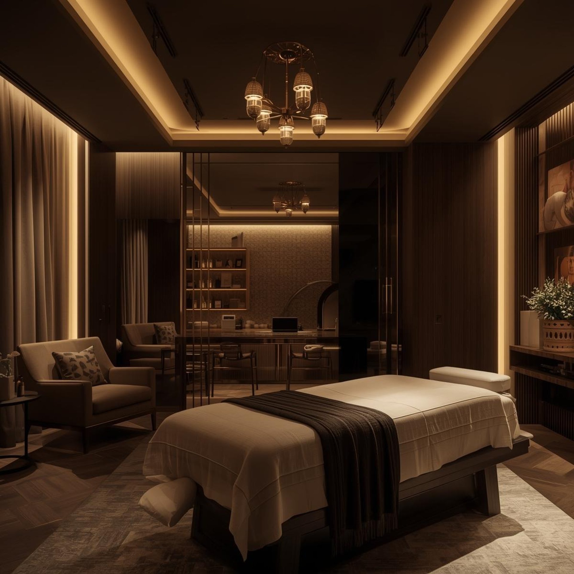 black and brown leather padded tub sofa