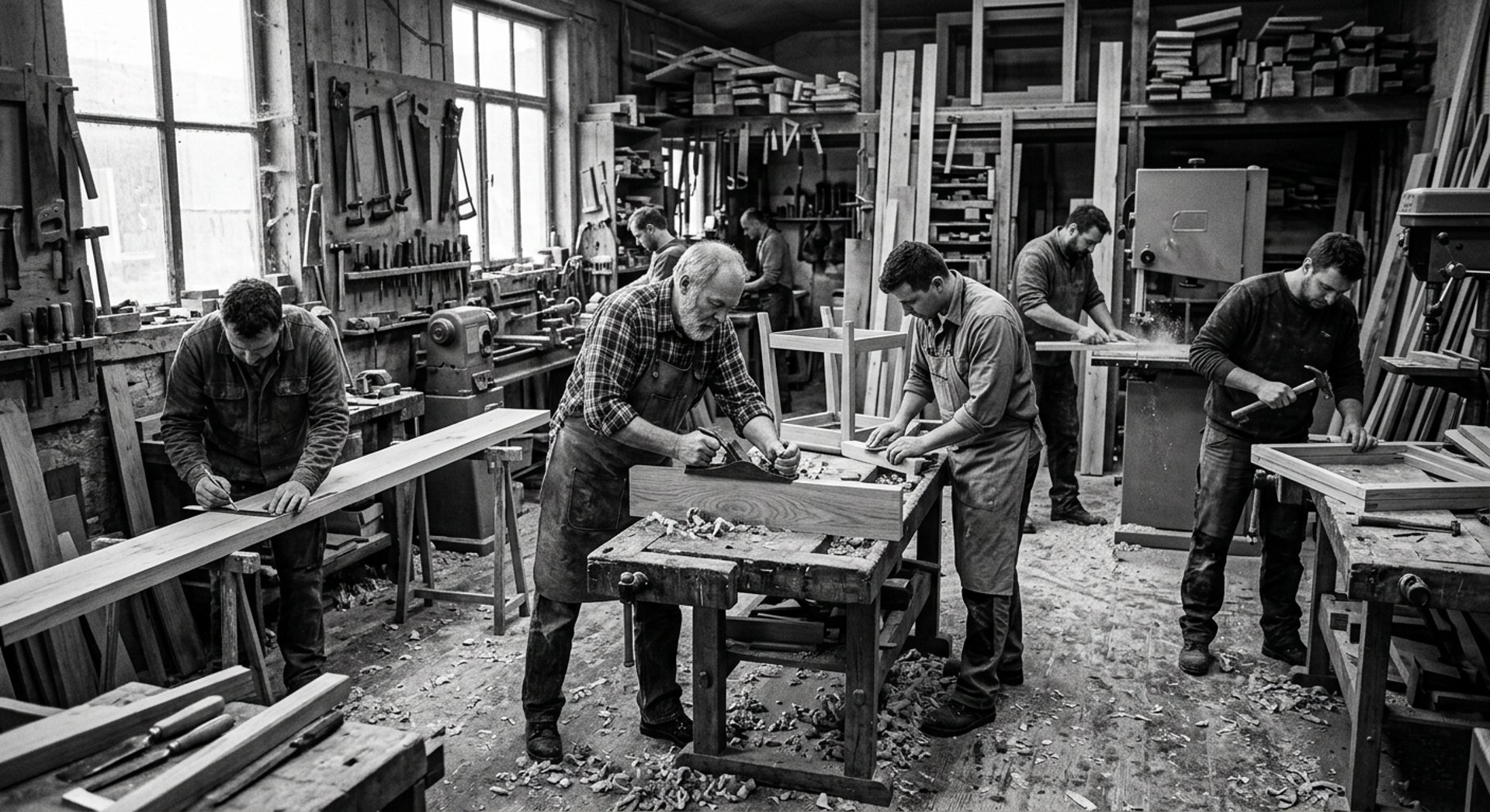 Trabajo de madera en Escaleras