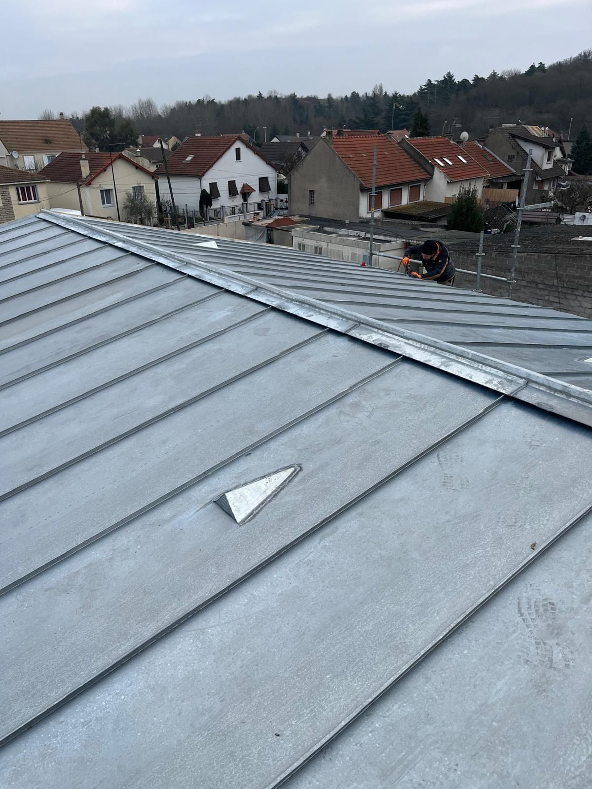 a close-up of a roof