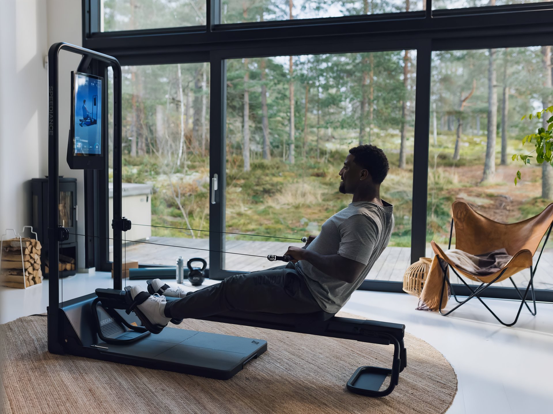 an abstract photo of a curved building with a blue sky in the background