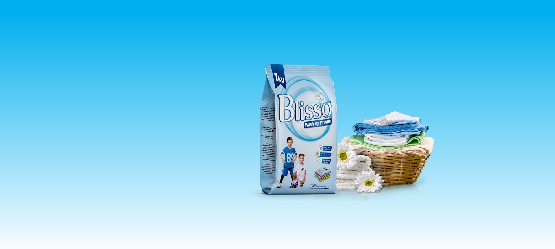 blue and white concrete floor