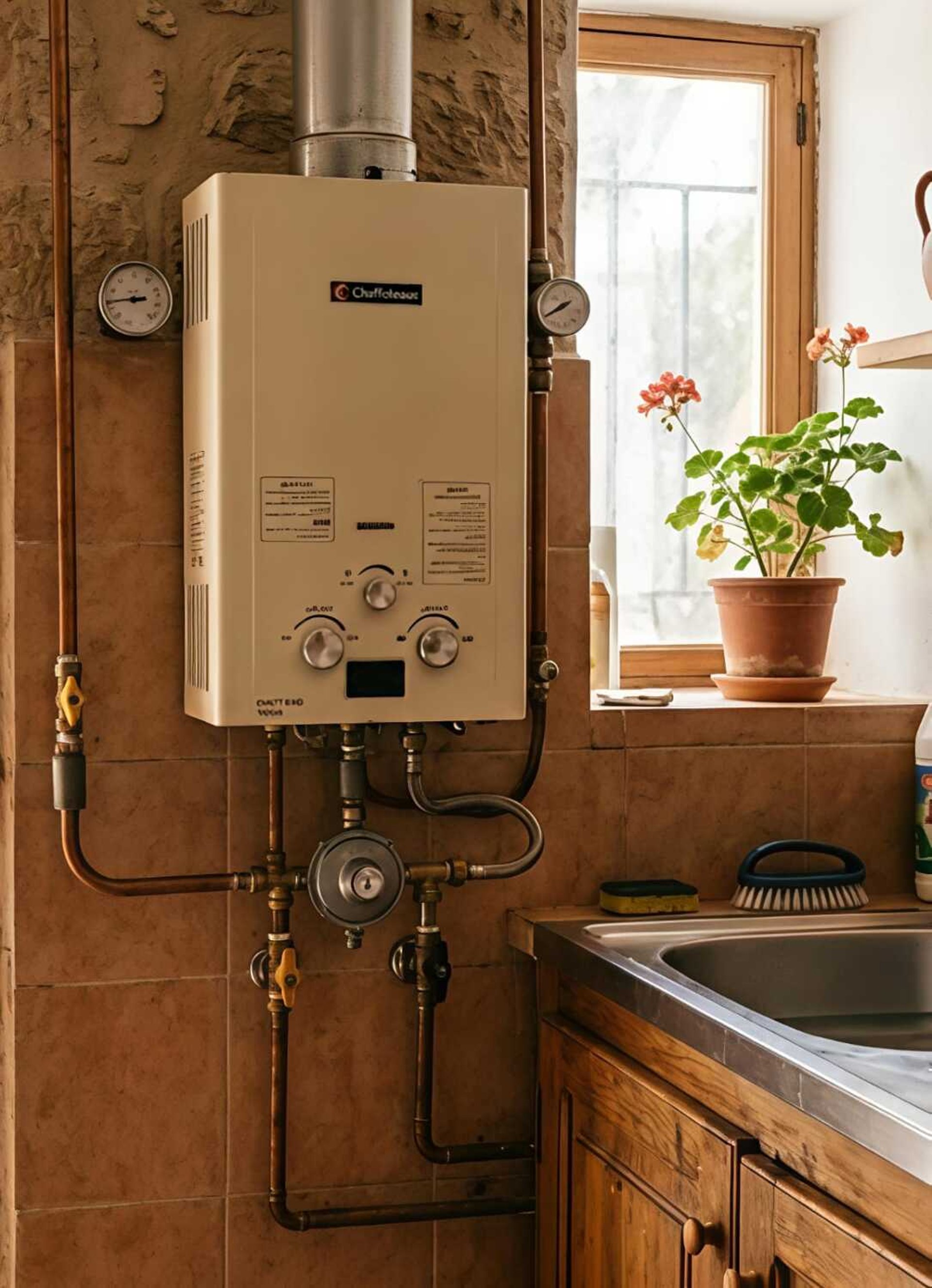 white pillar candle on silver holder