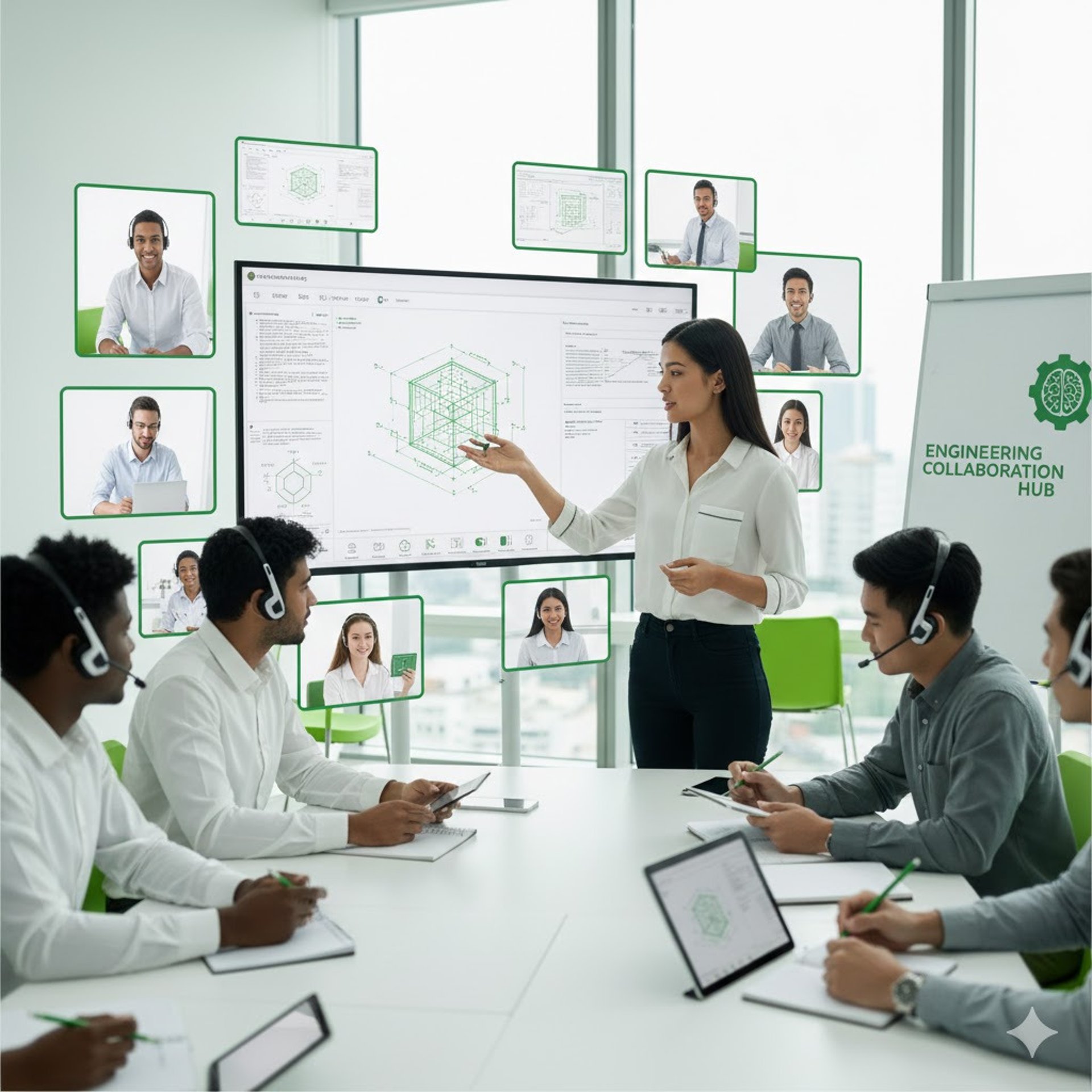 an abstract photo of a curved building with a blue sky in the background