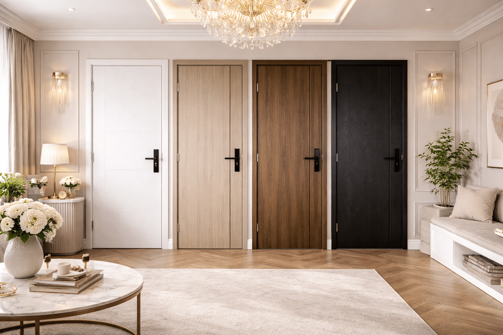 an abstract photo of a curved building with a blue sky in the background