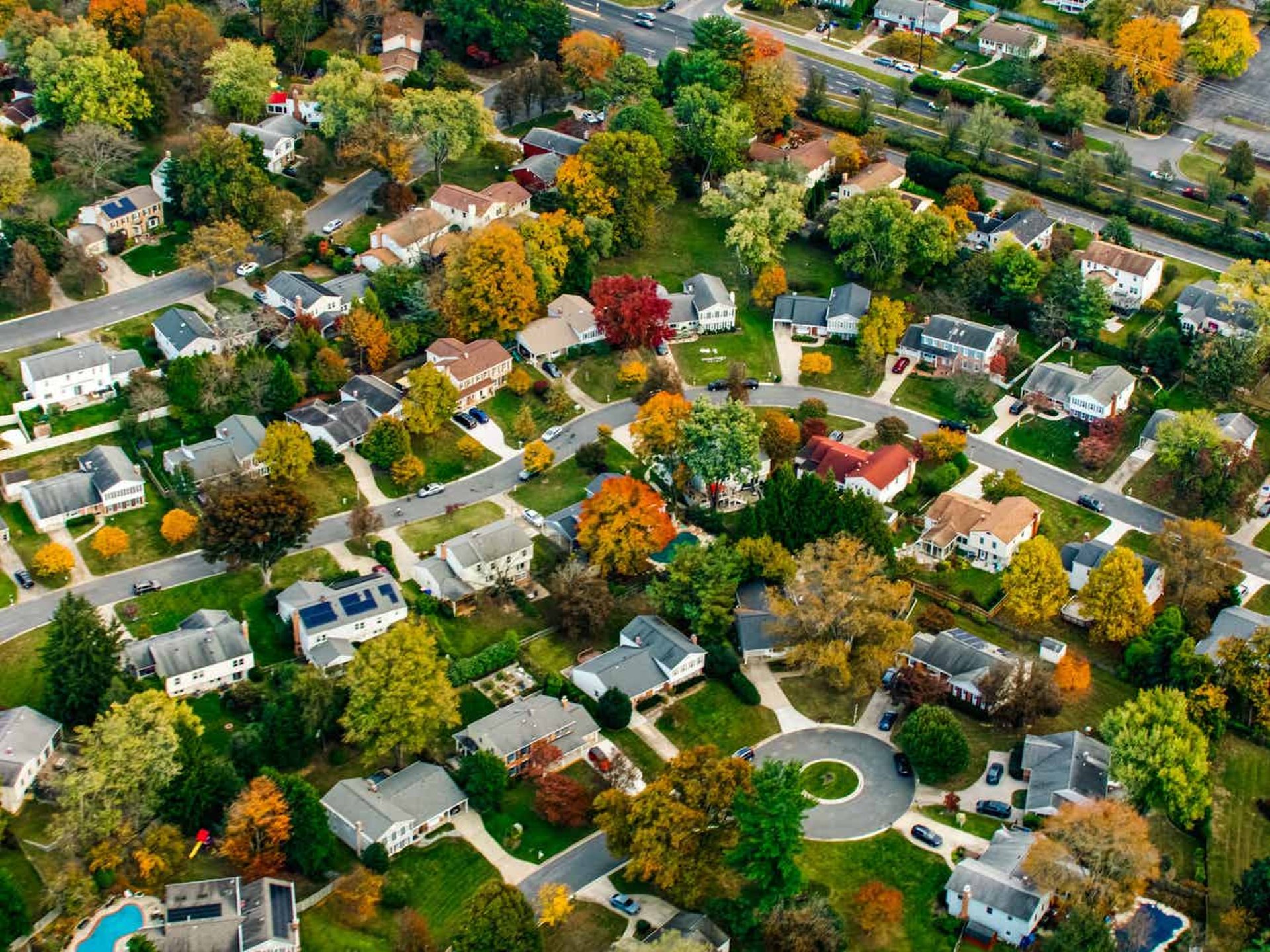aerial photography of rural