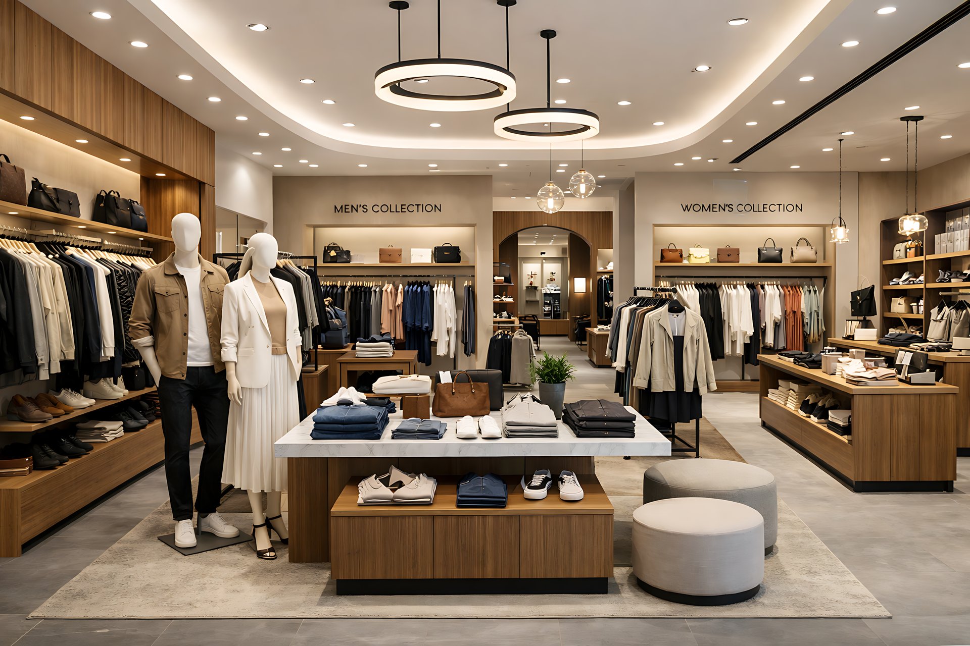 white sneaker collection on glass rack