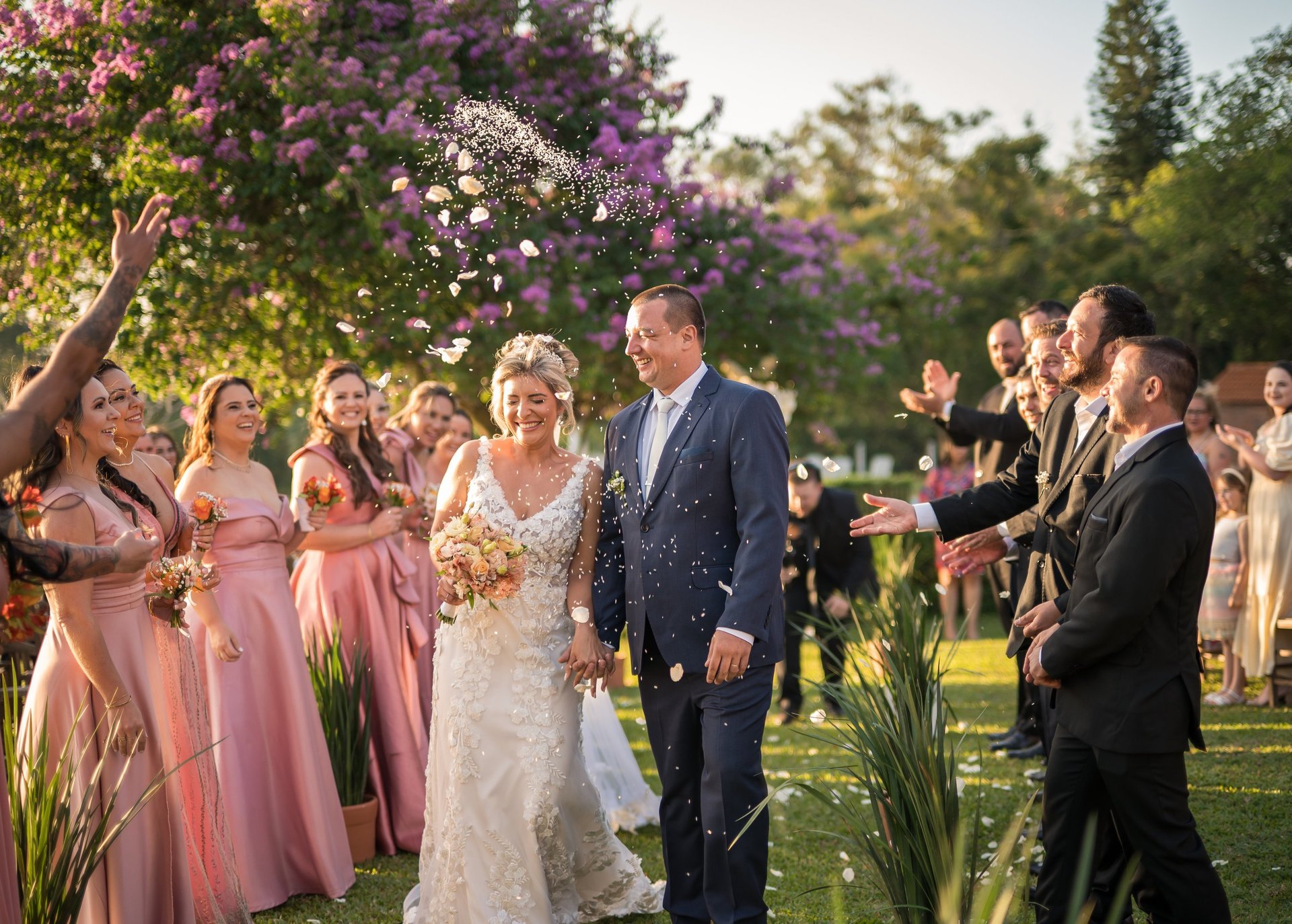 an abstract photo of a curved building with a blue sky in the background