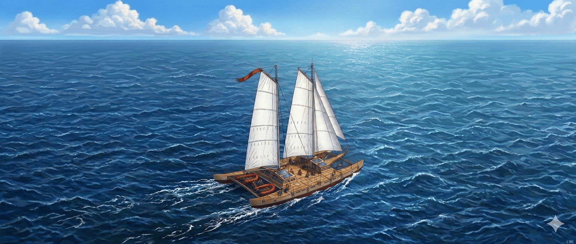 an abstract photo of a curved building with a blue sky in the background