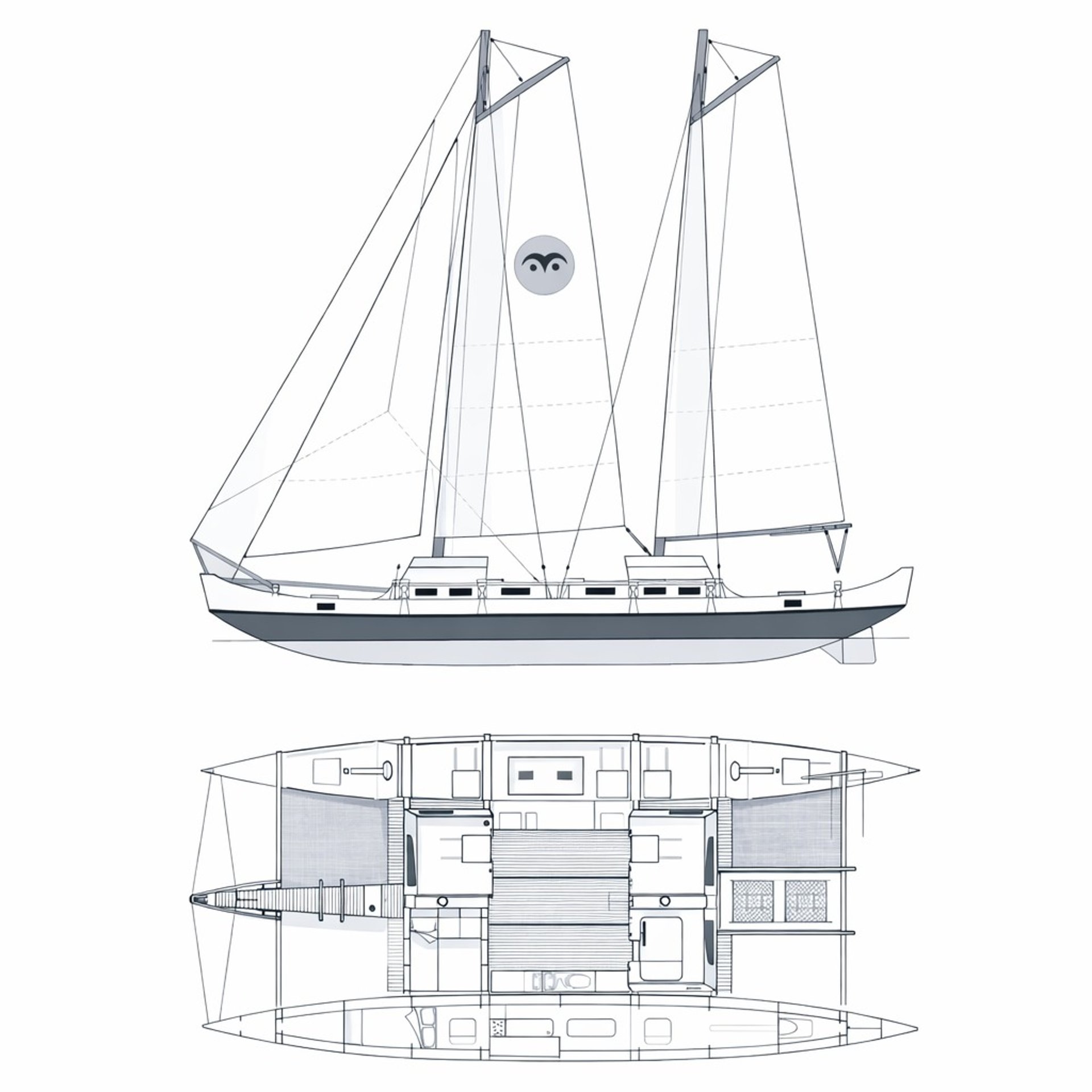 an abstract photo of a curved building with a blue sky in the background