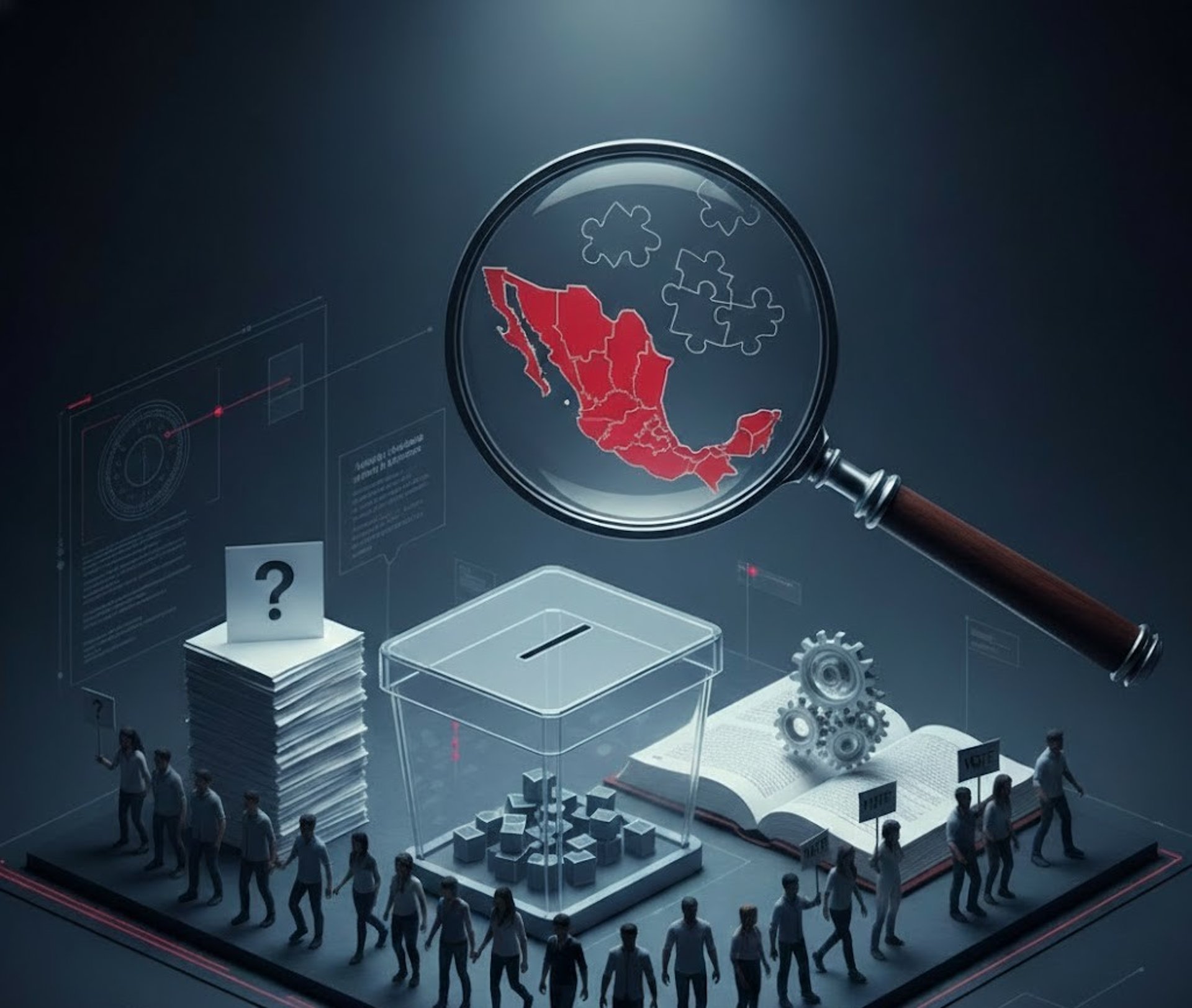 Equipo de Defensa Electoral realizando análisis técnico de la reforma electoral en México