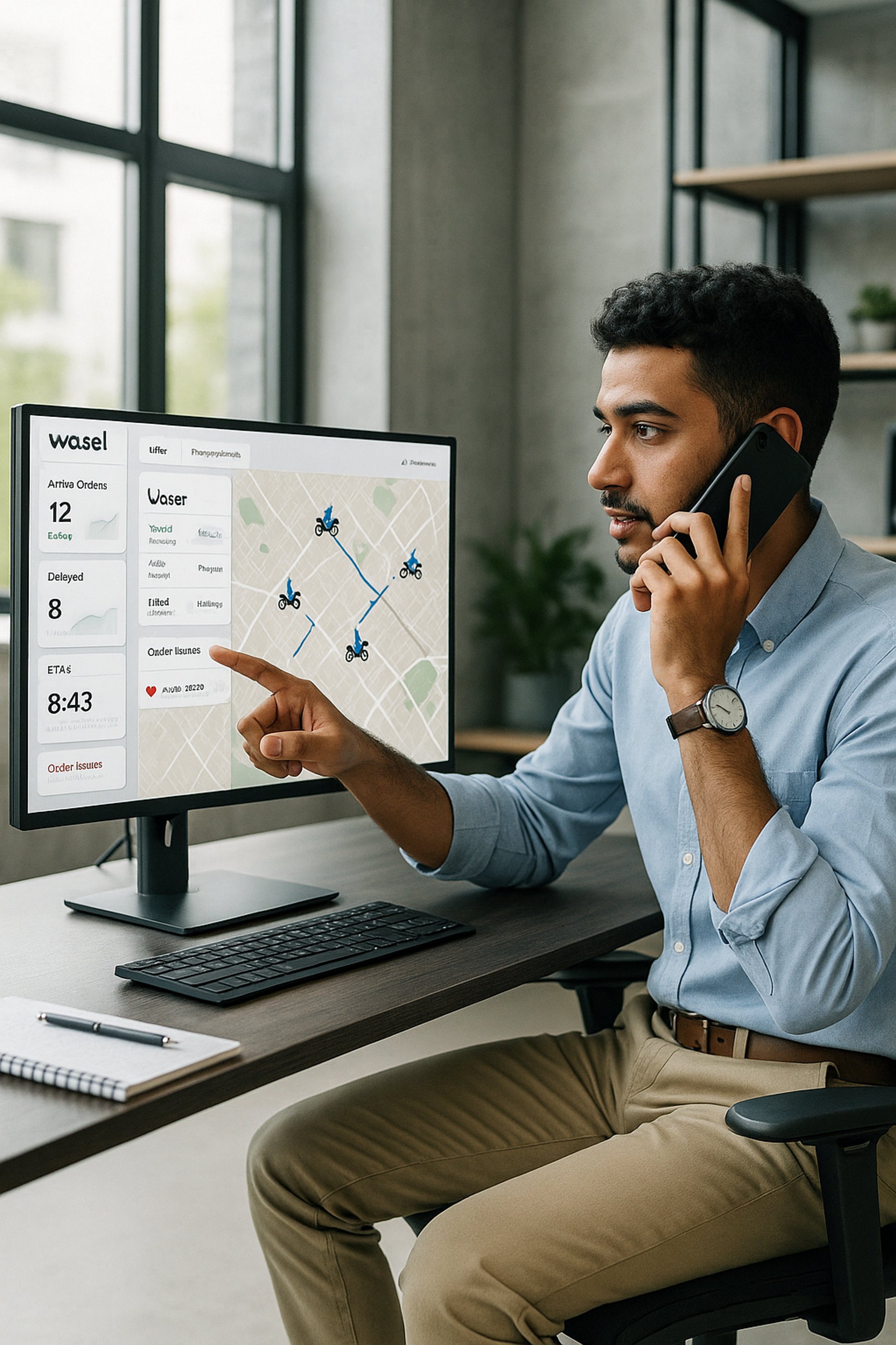 an abstract photo of a curved building with a blue sky in the background