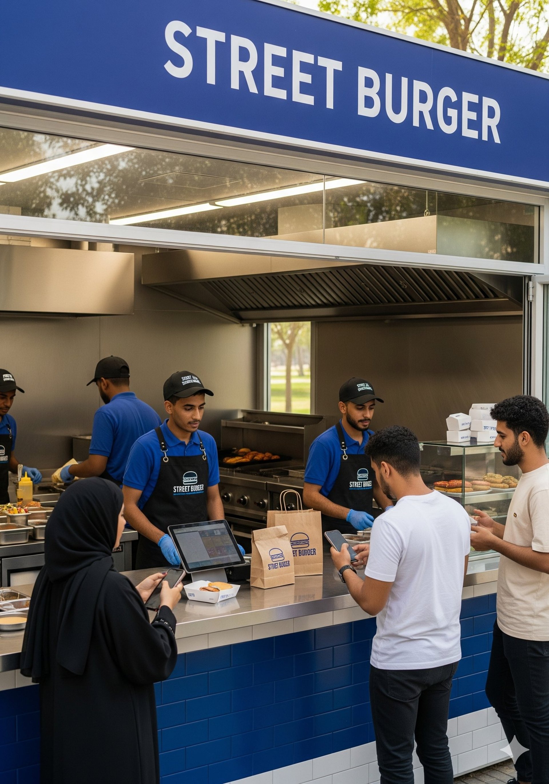 an abstract photo of a curved building with a blue sky in the background