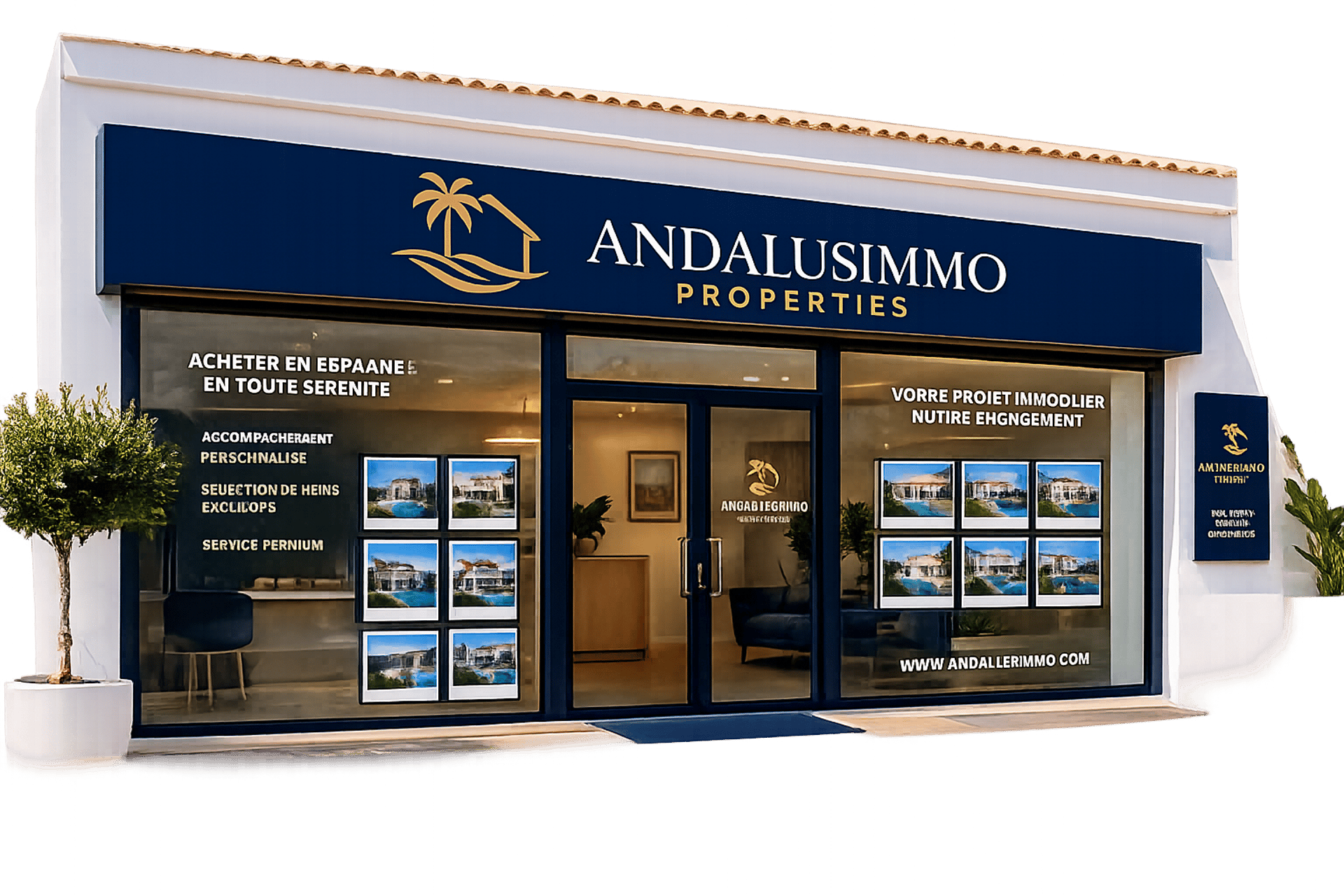 Business professionals working in a modern office environment.