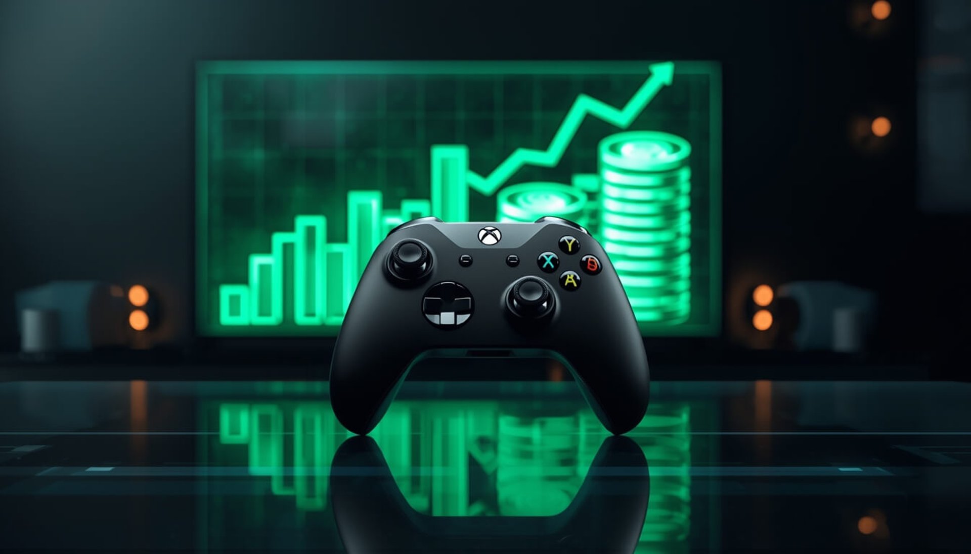 Infográfico comparativo de custos entre compra direta de jogos e assinatura do Xbox Game Pass Ultimate em abril de 2026.