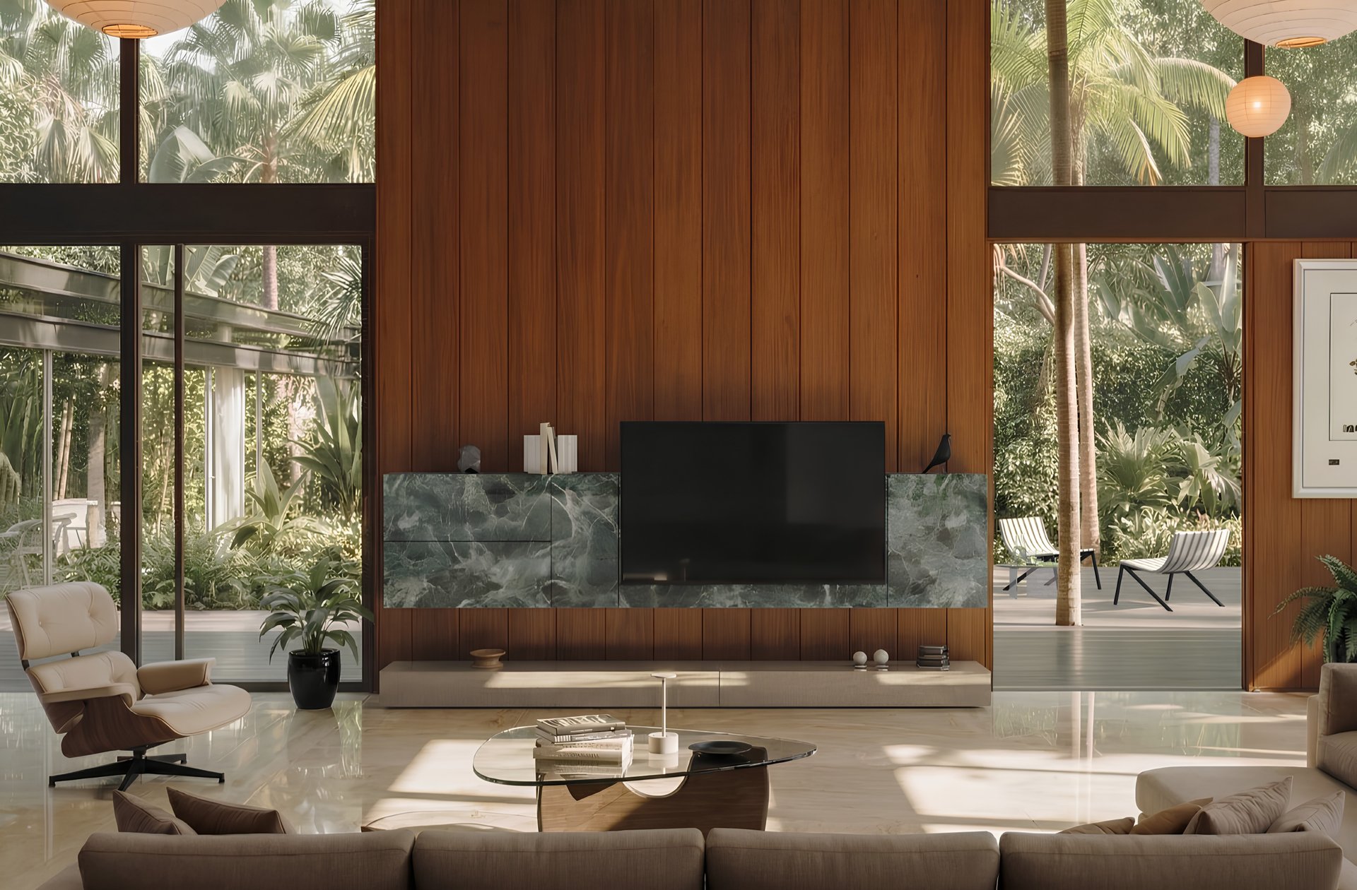 white and brown living room set