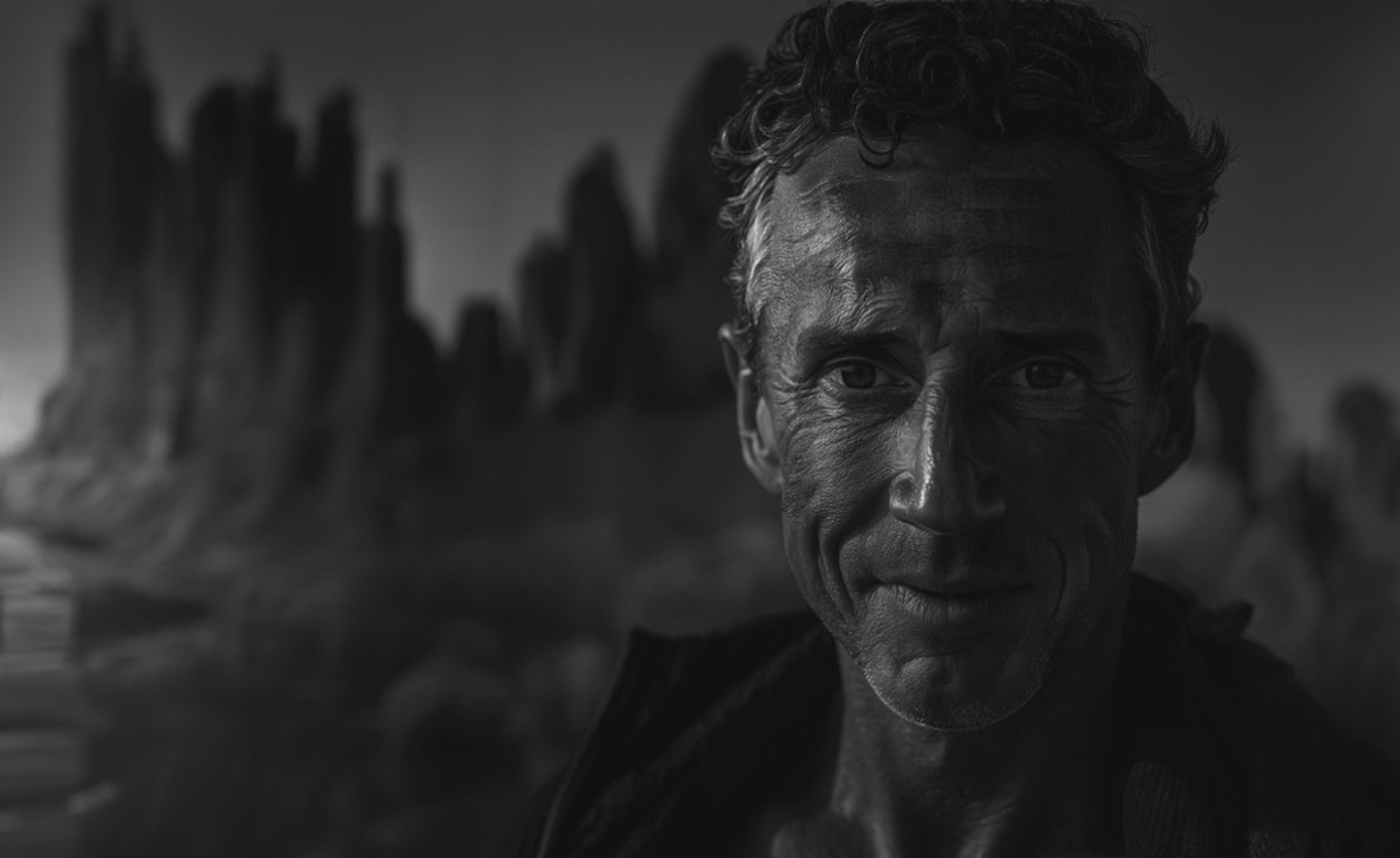 a close up of a black and brown abstract painting