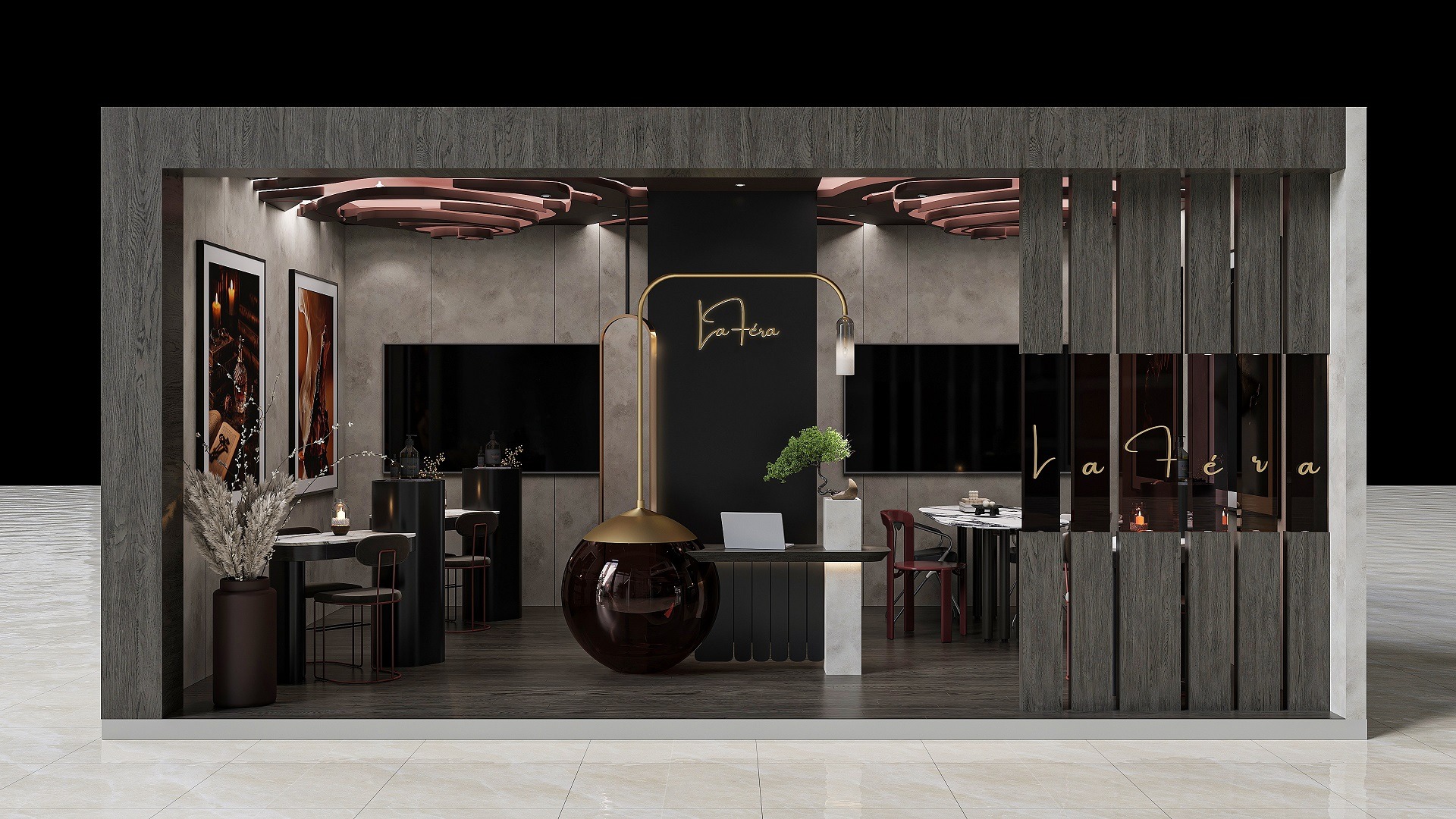 Antalya fuar standı iç mimari tasarımı-La Féra Interior Design