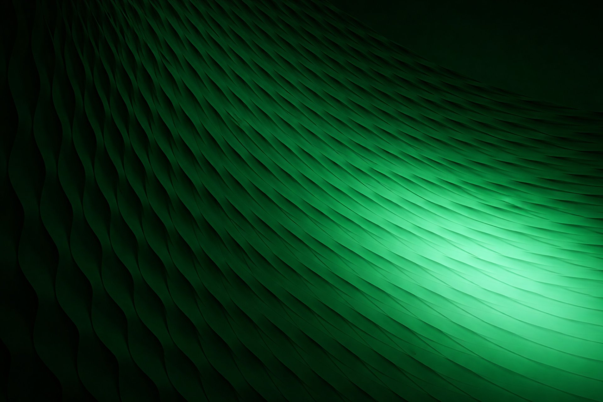 an abstract photo of a curved building with a blue sky in the background