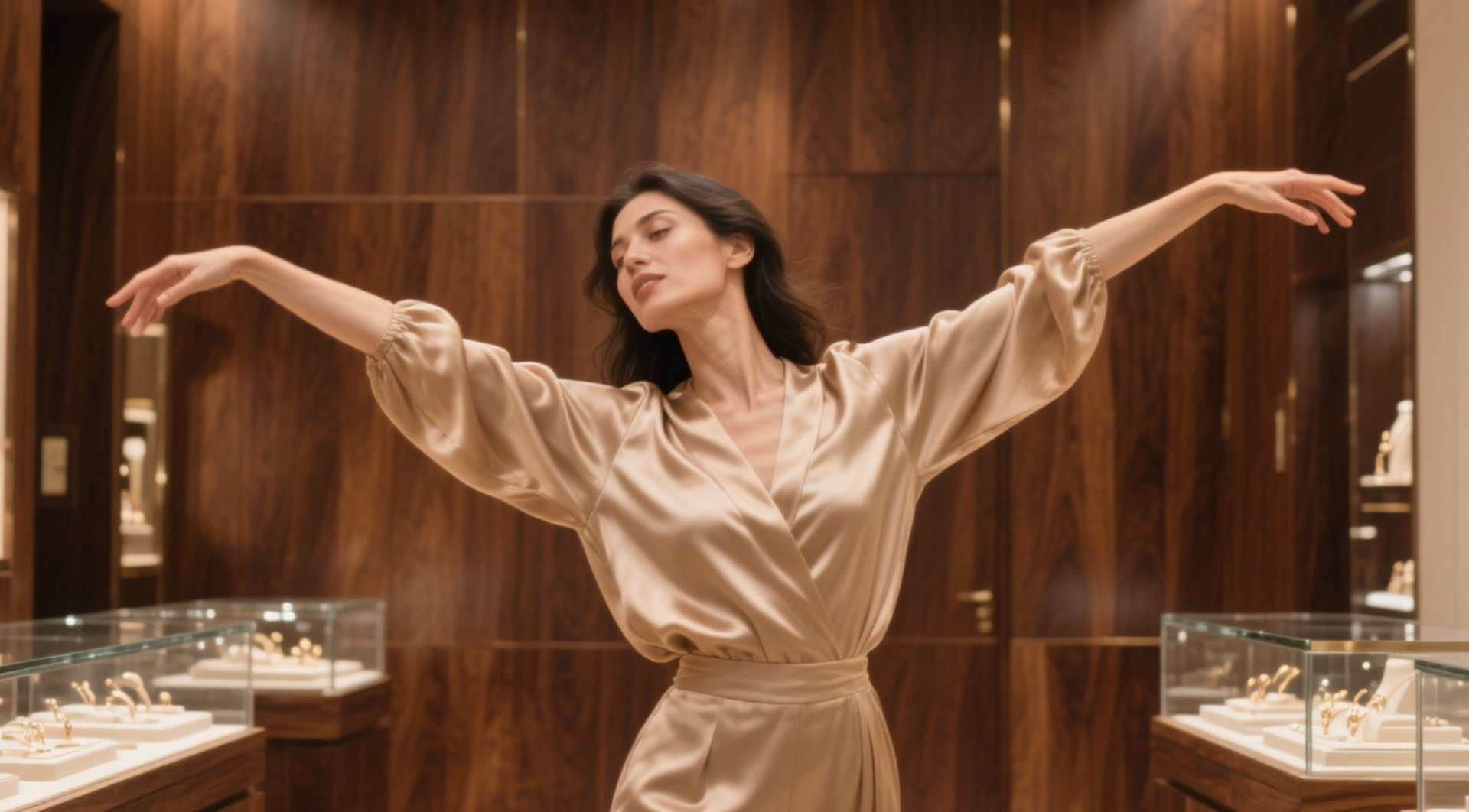 woman holding dried flower