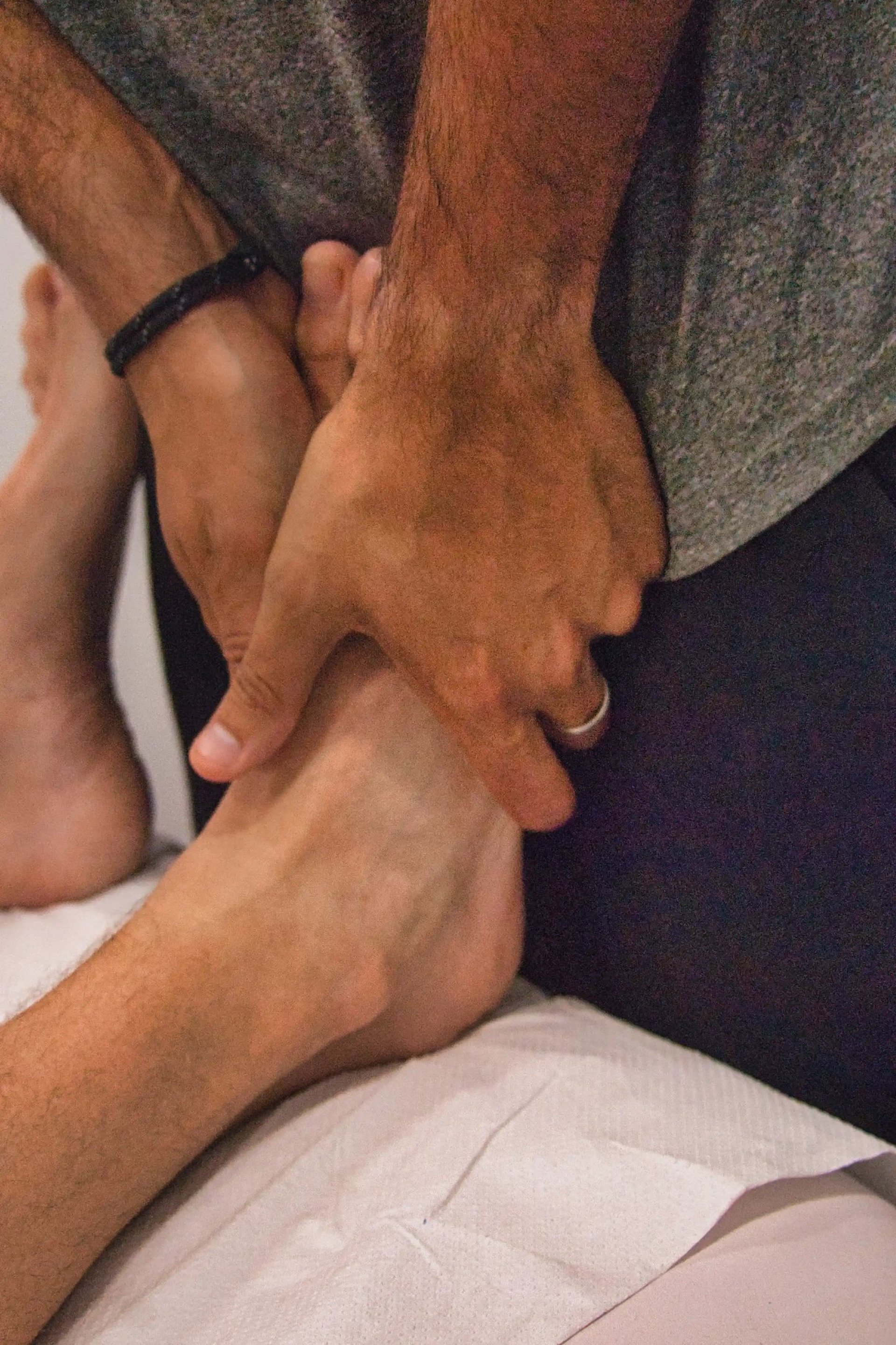 an abstract photo of a curved building with a blue sky in the background