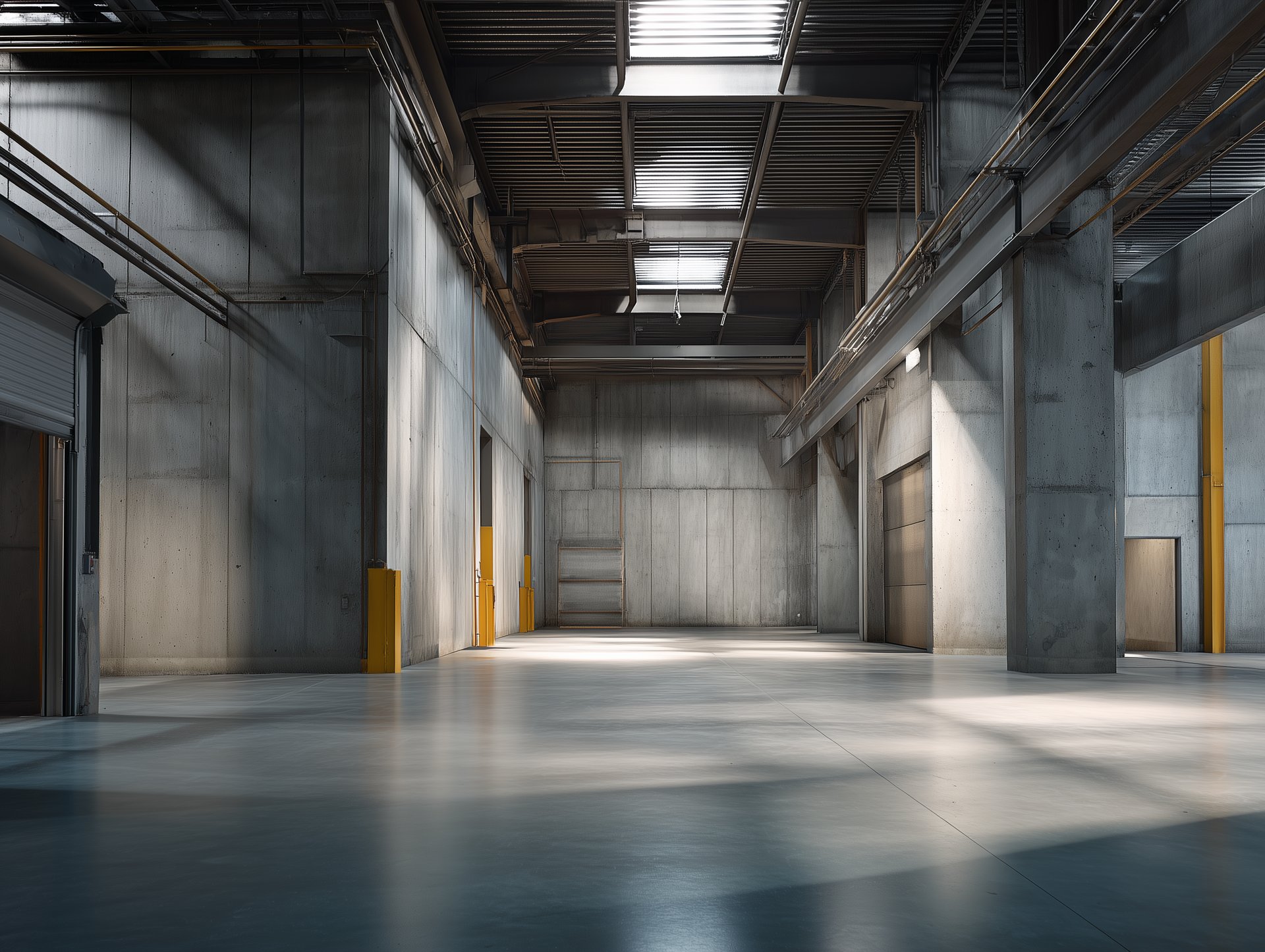 an abstract photo of a curved building with a blue sky in the background