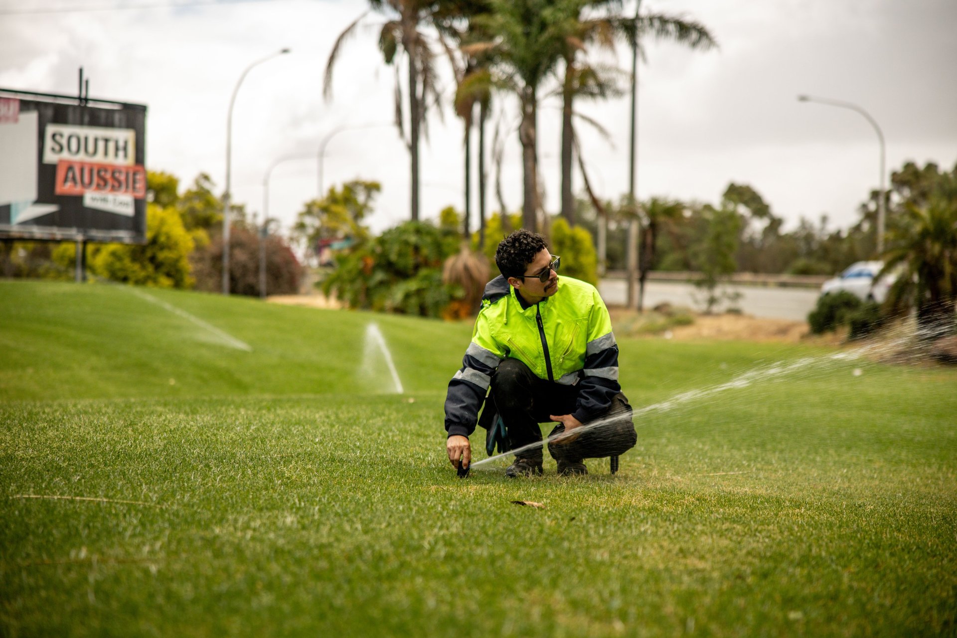 black and brown leather padded tub sofa