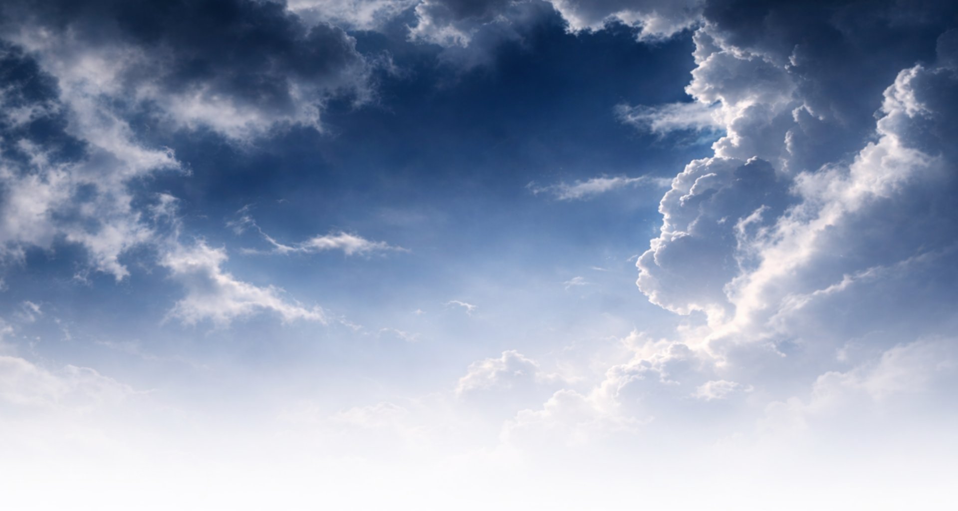 mountain covering with clouds