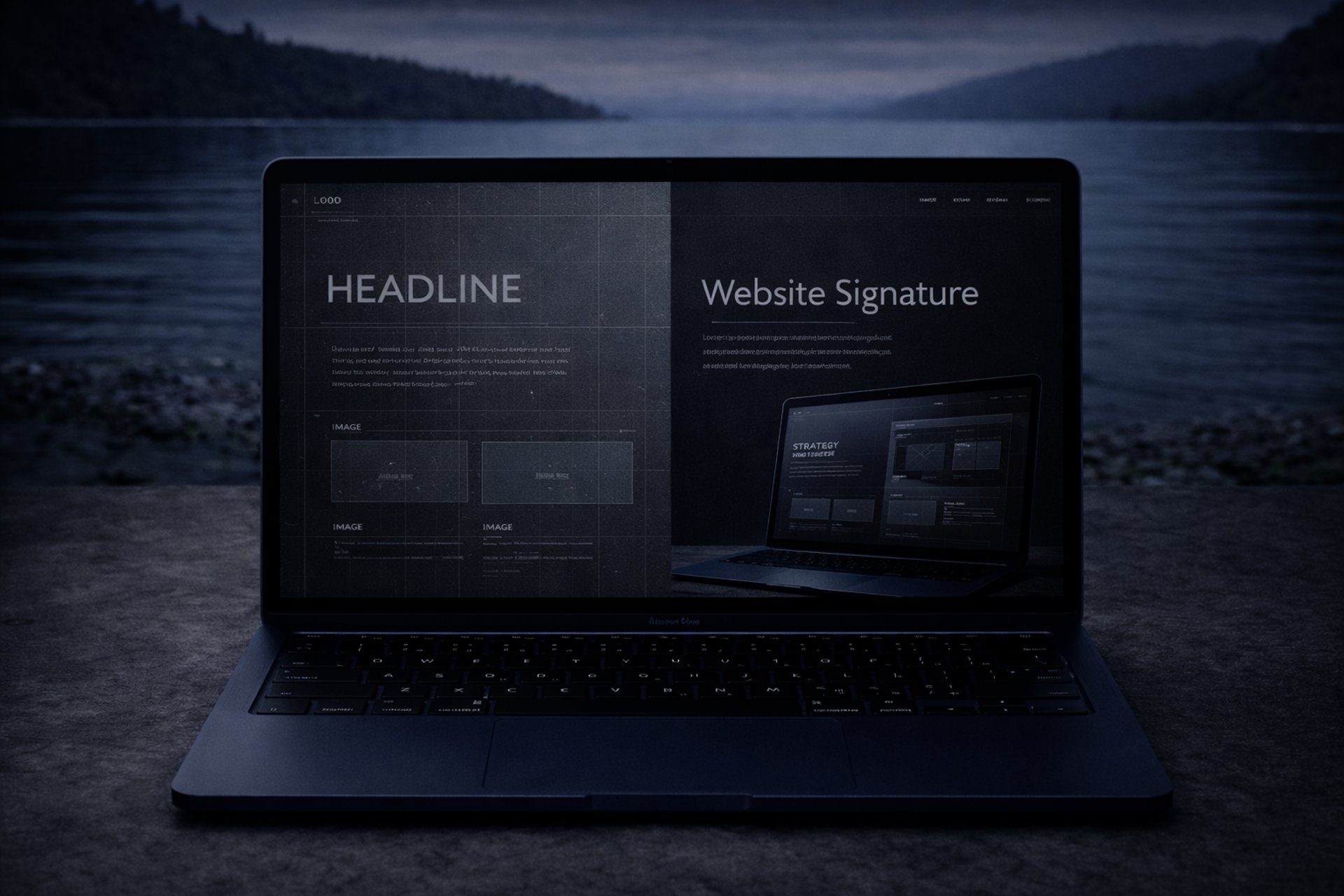 an abstract photo of a curved building with a blue sky in the background