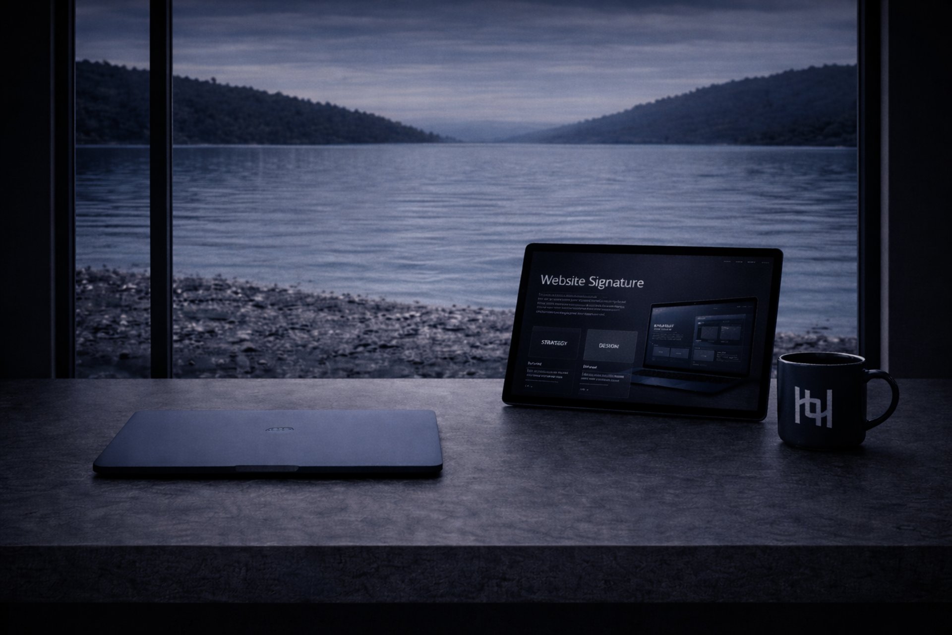 an abstract photo of a curved building with a blue sky in the background