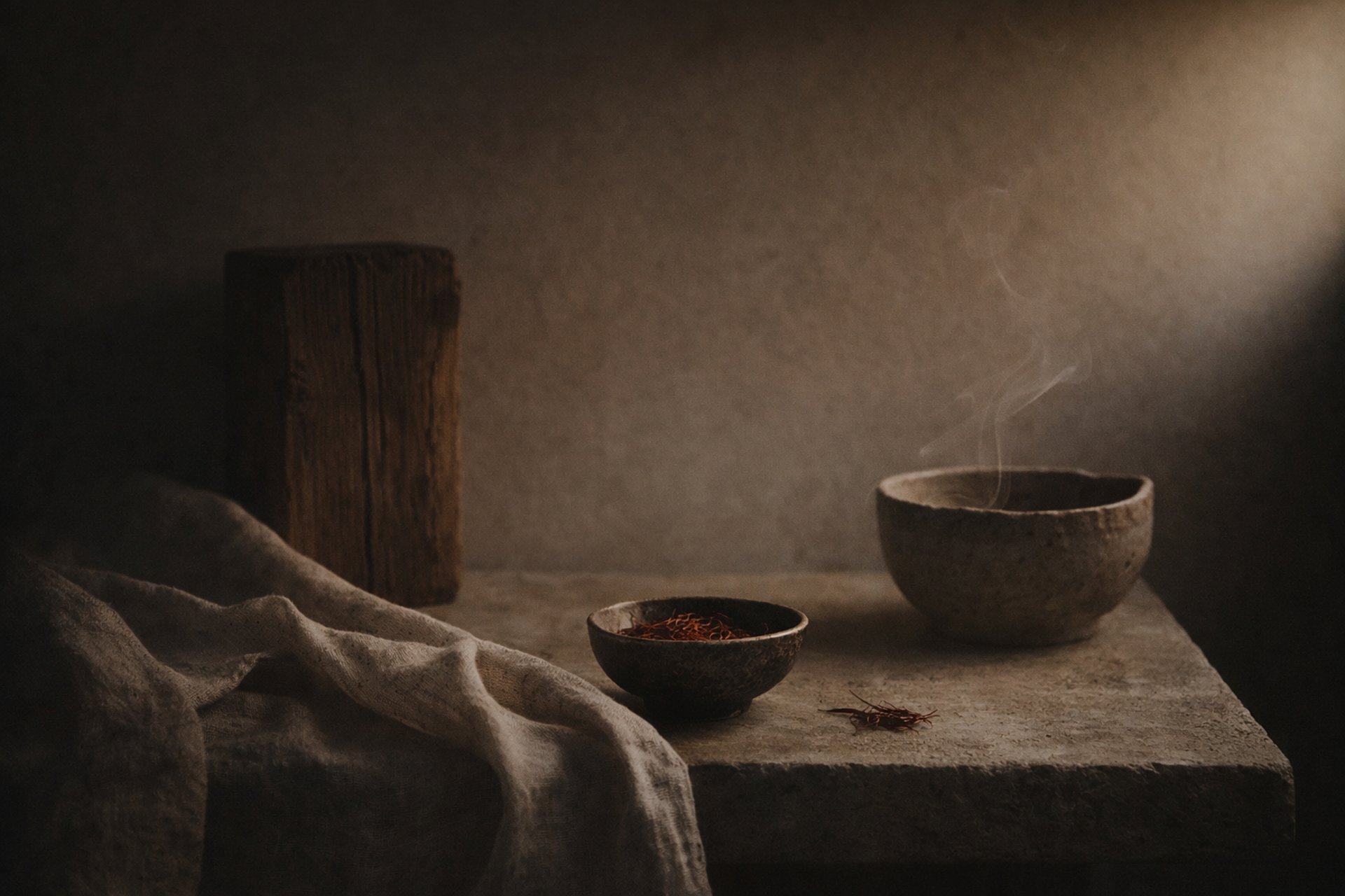 burning firewood at night