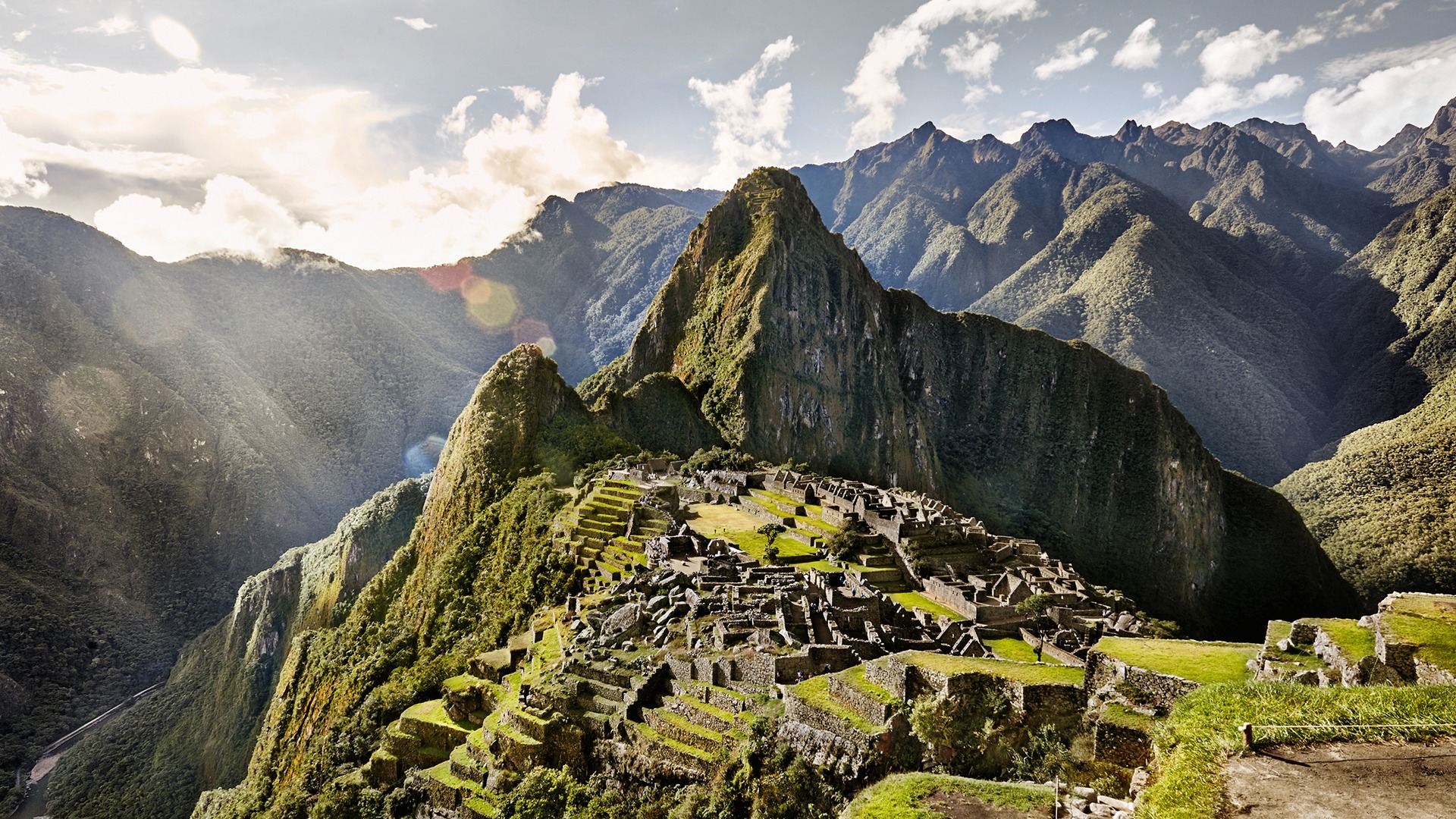 aerial photo of Machu Picchu, Peru