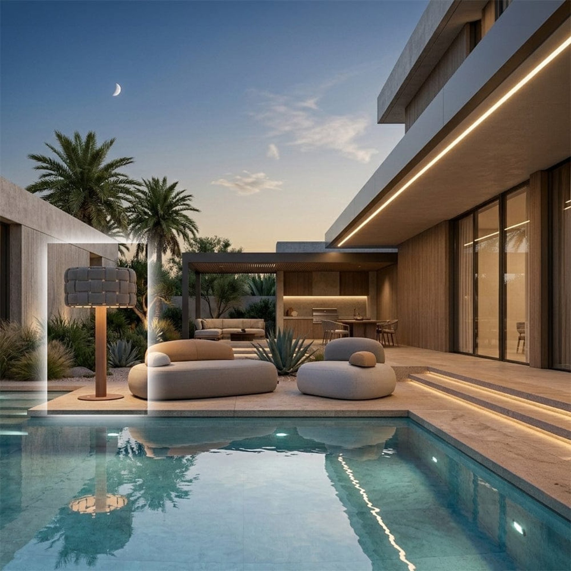 blue swimming pool