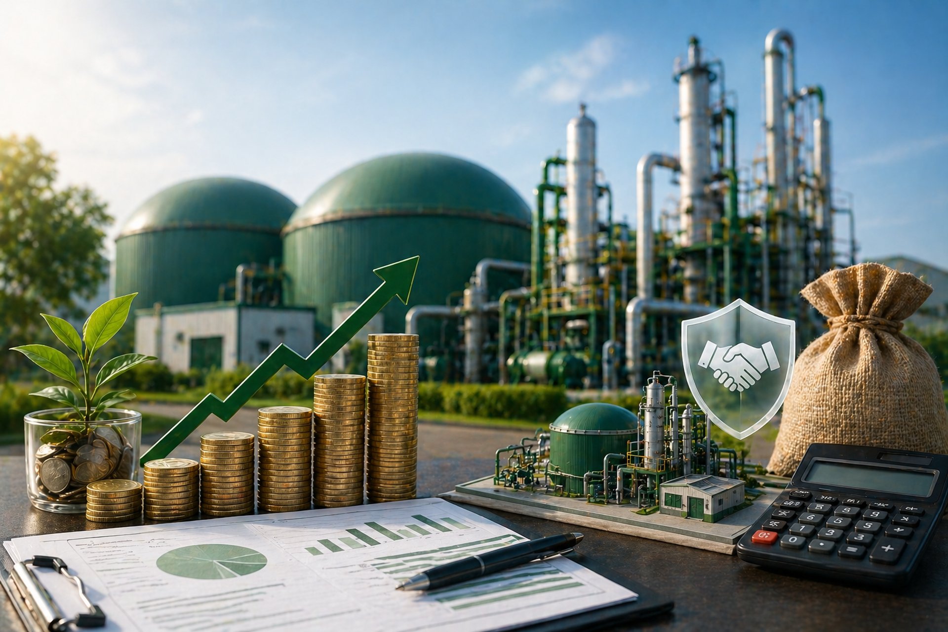 an abstract photo of a curved building with a blue sky in the background
