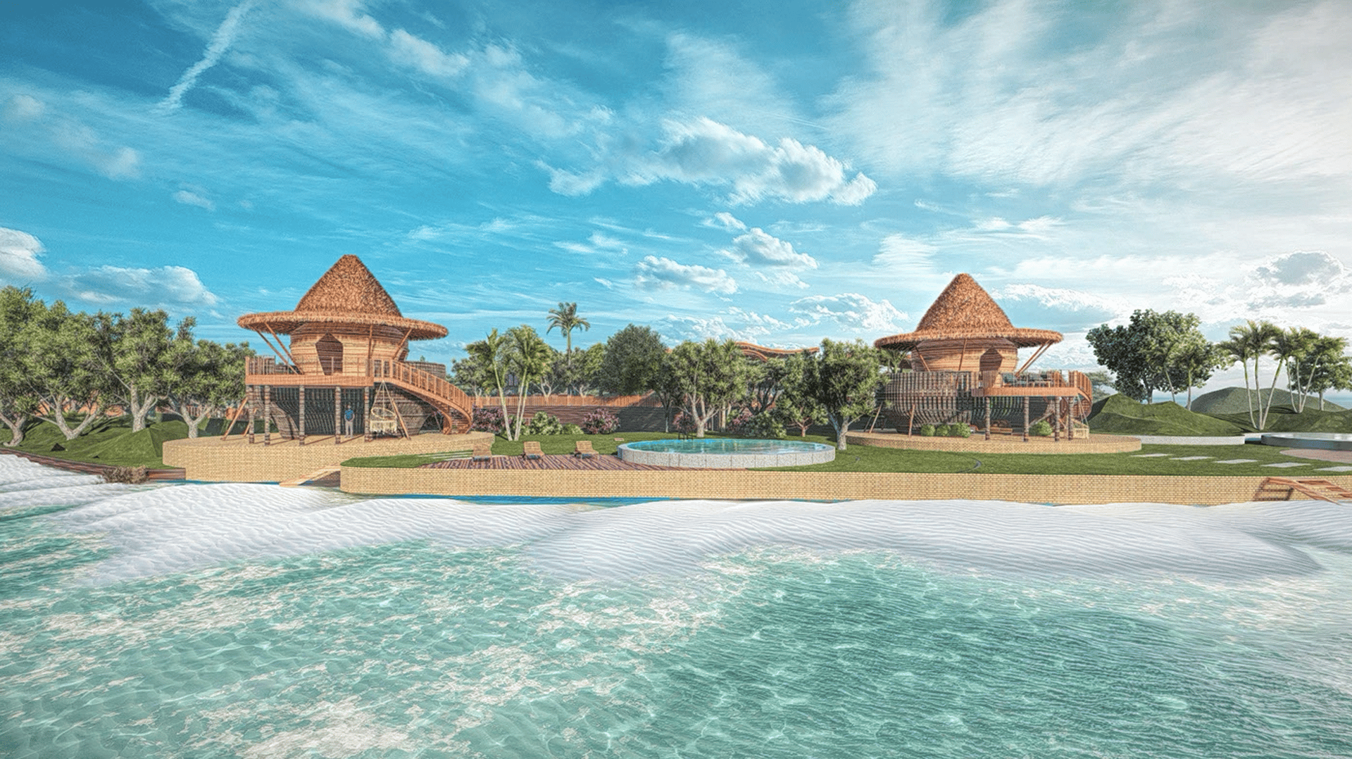 a two story house with a car parked in front of it