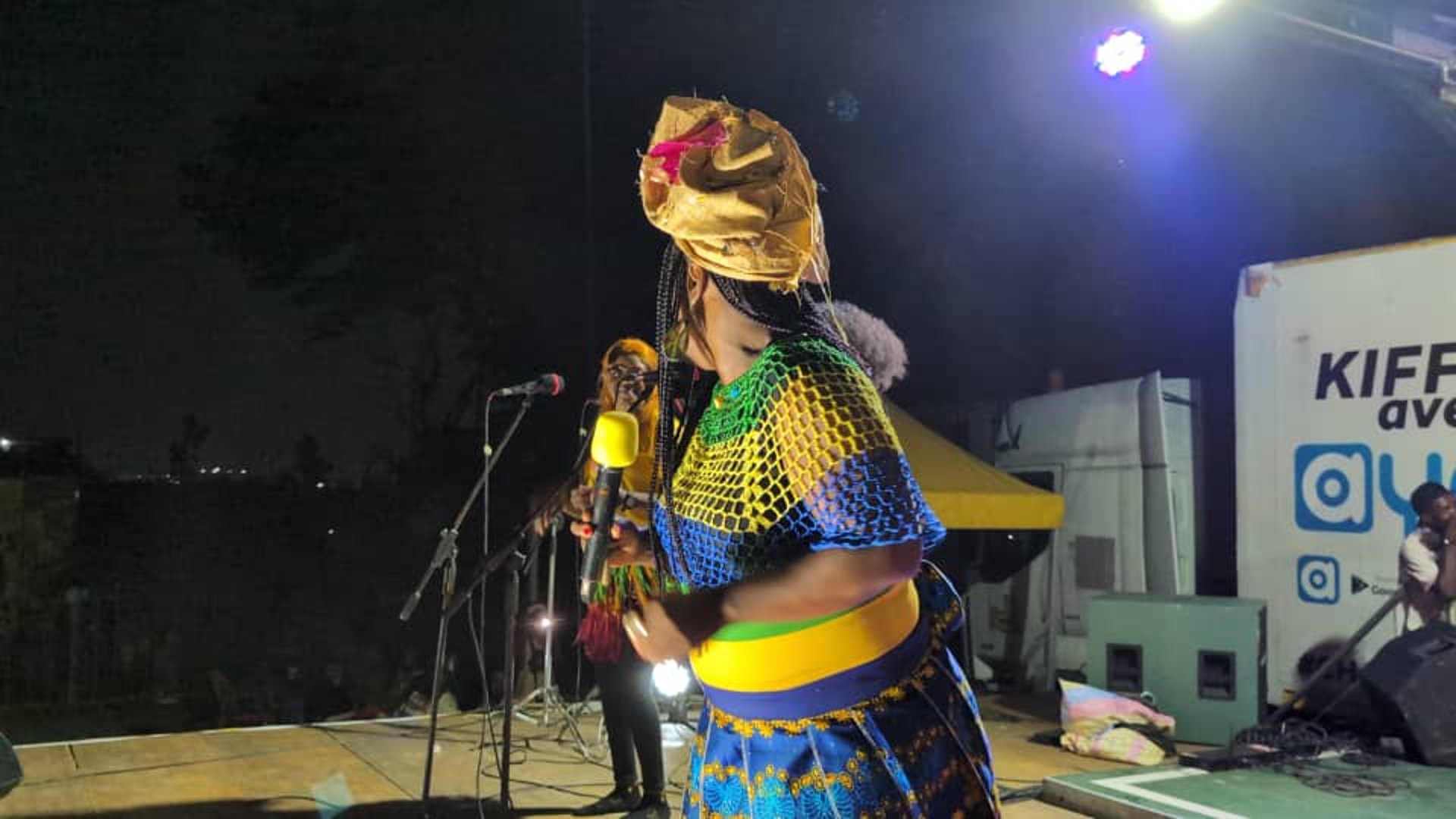 black blue and yellow textile