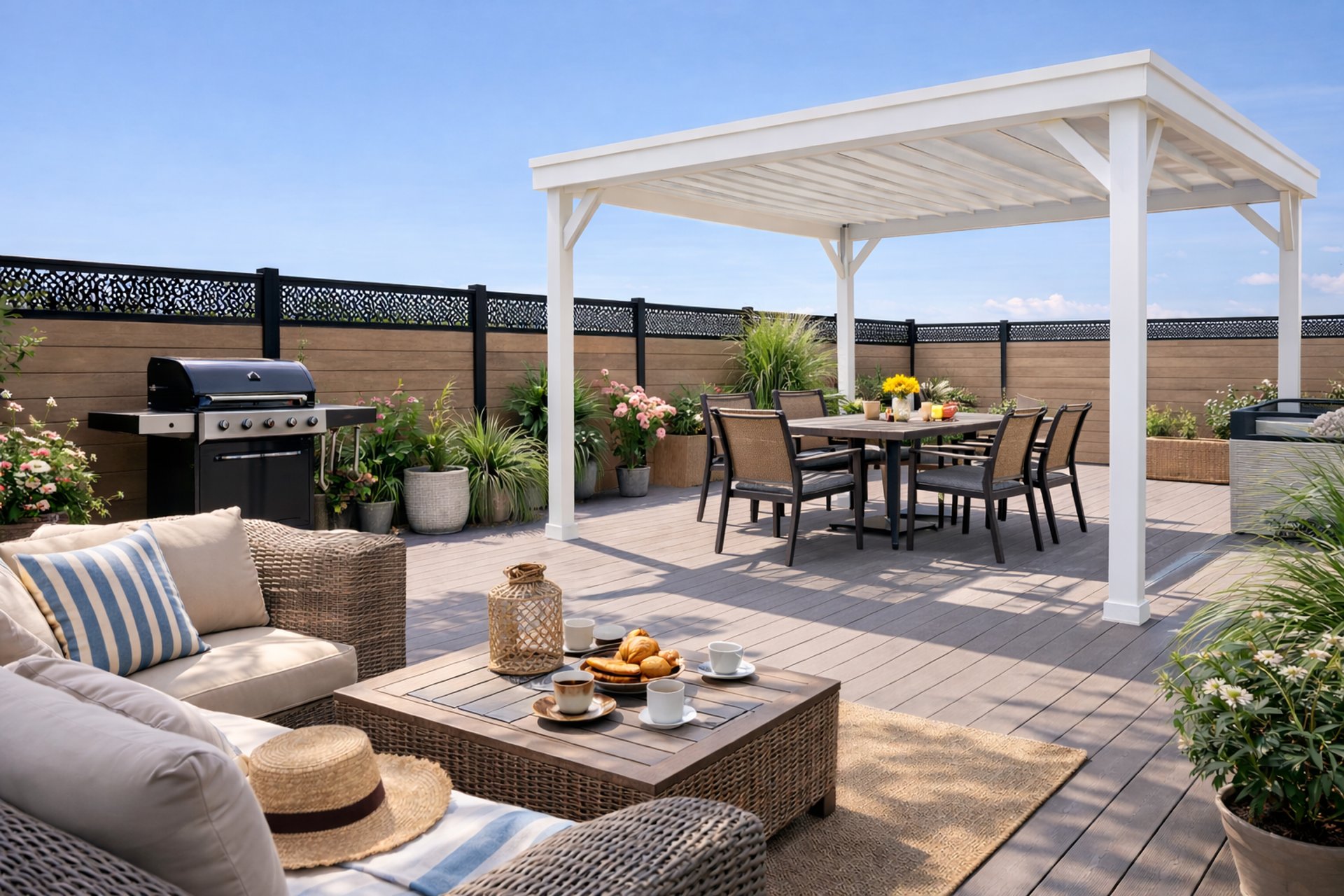 black and white bed linen