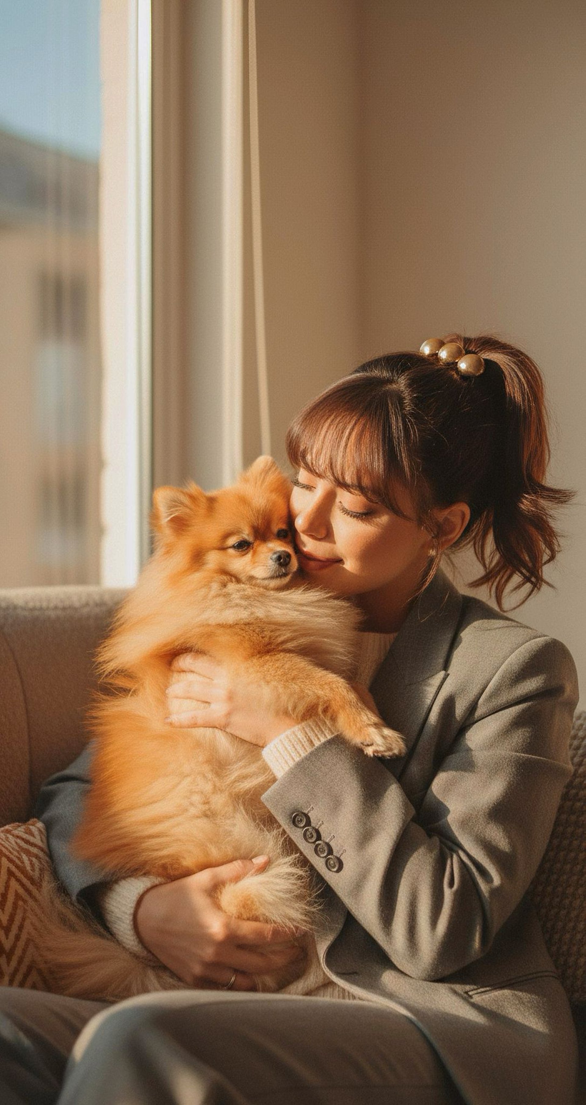 an abstract photo of a curved building with a blue sky in the background