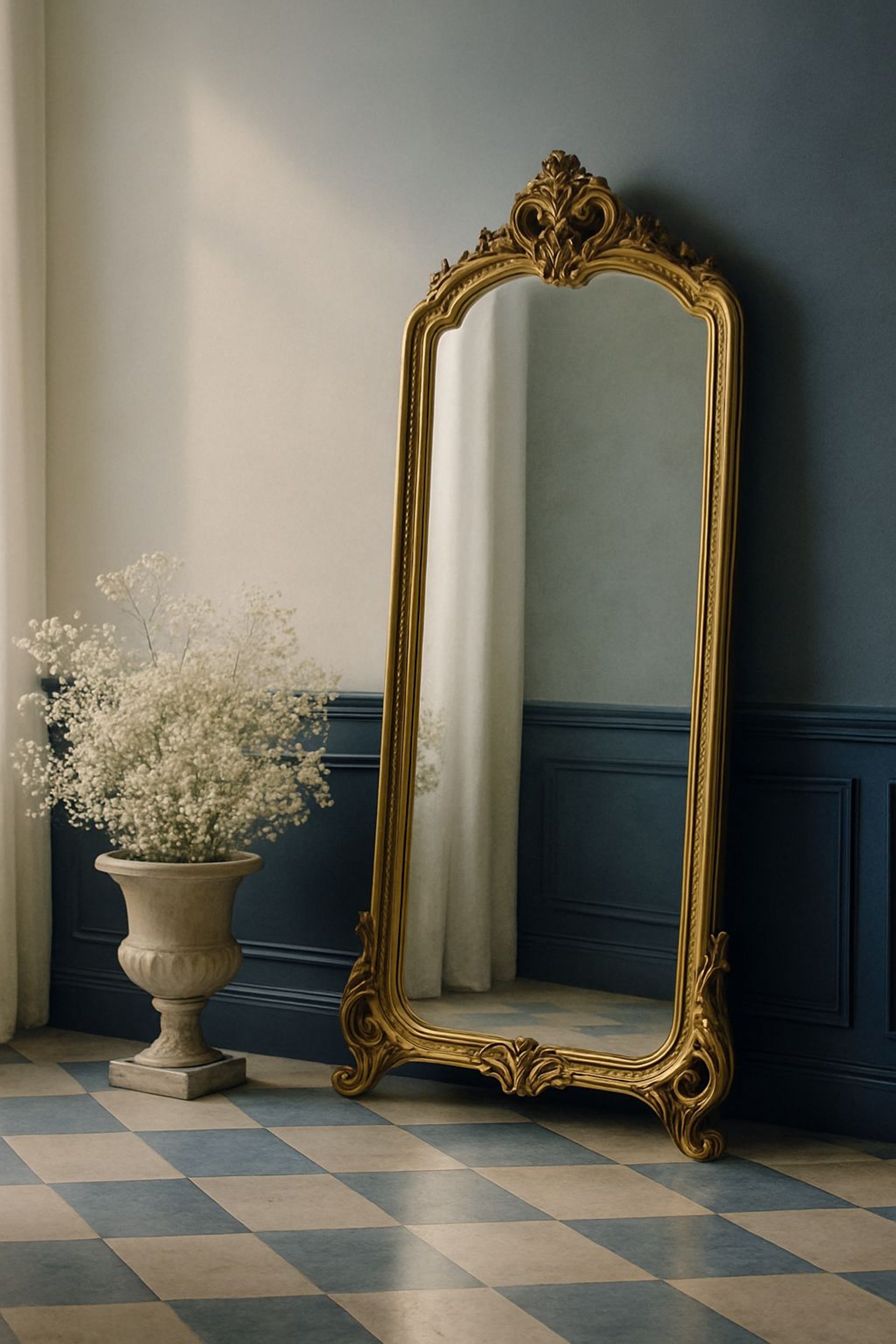 an abstract photo of a curved building with a blue sky in the background
