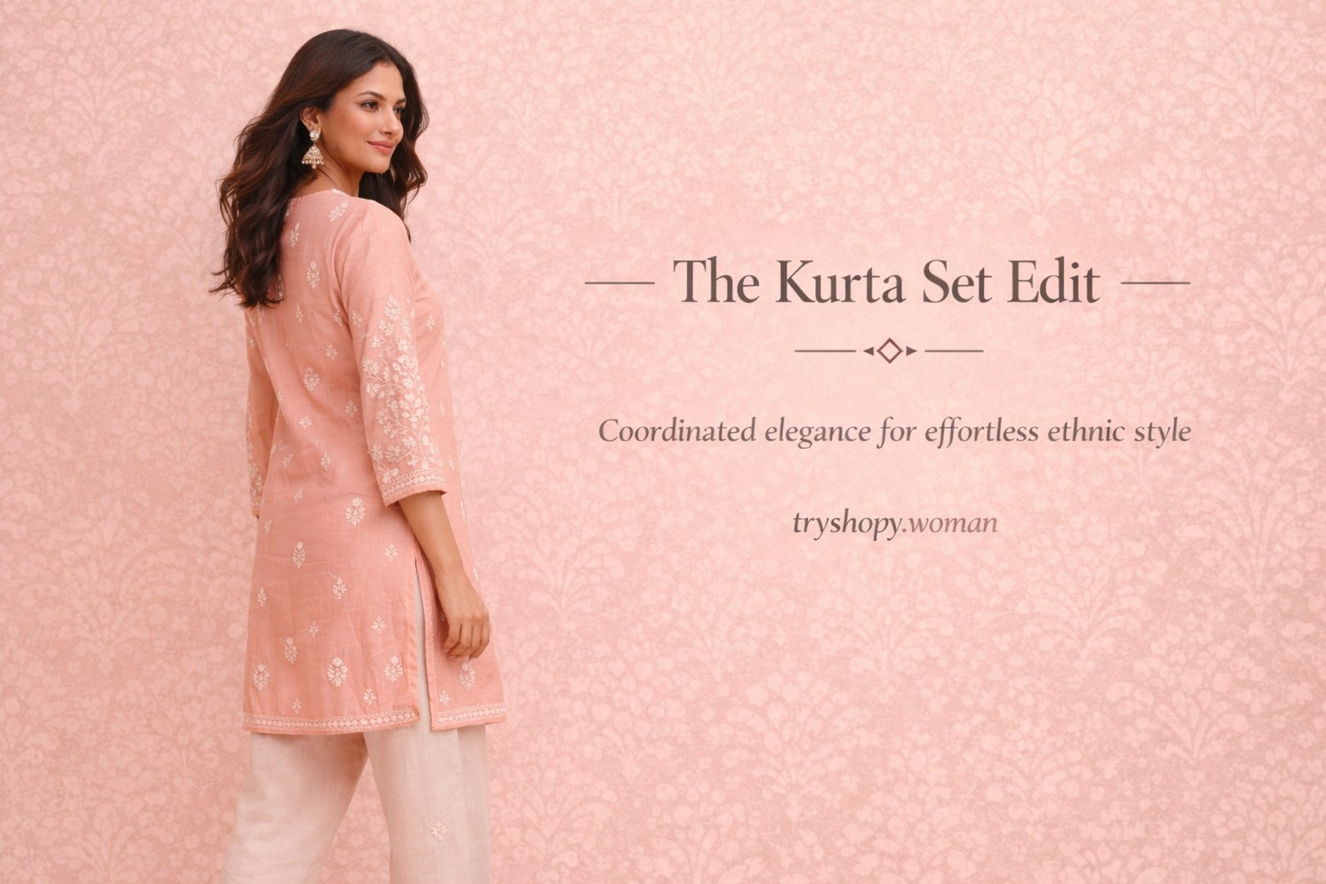 Women’s coordinated kurta sets collection by Tryshopy for elegant ethnic wear
