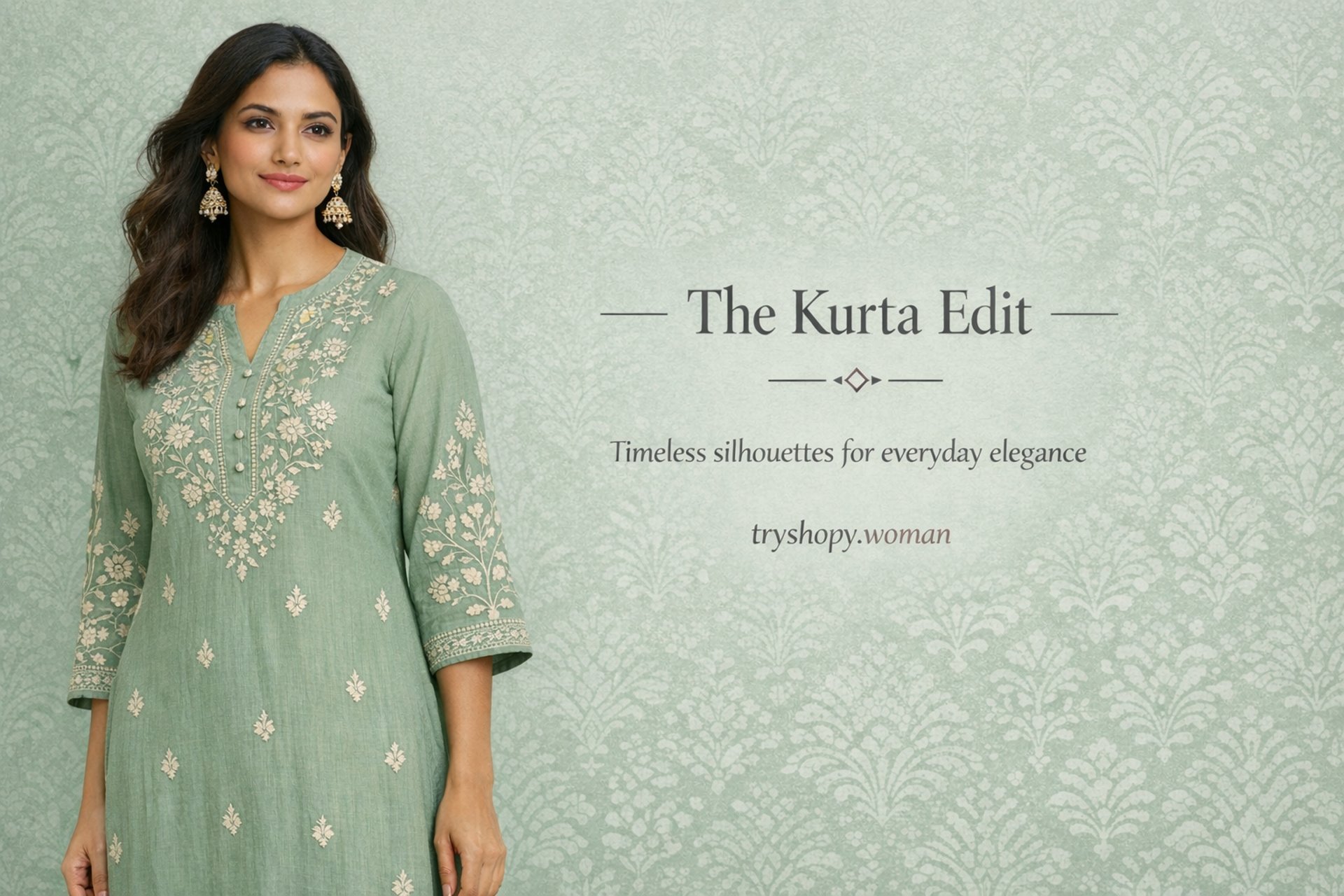 Women’s ethnic kurtas collection by Tryshopy featuring elegant everyday kurta styles