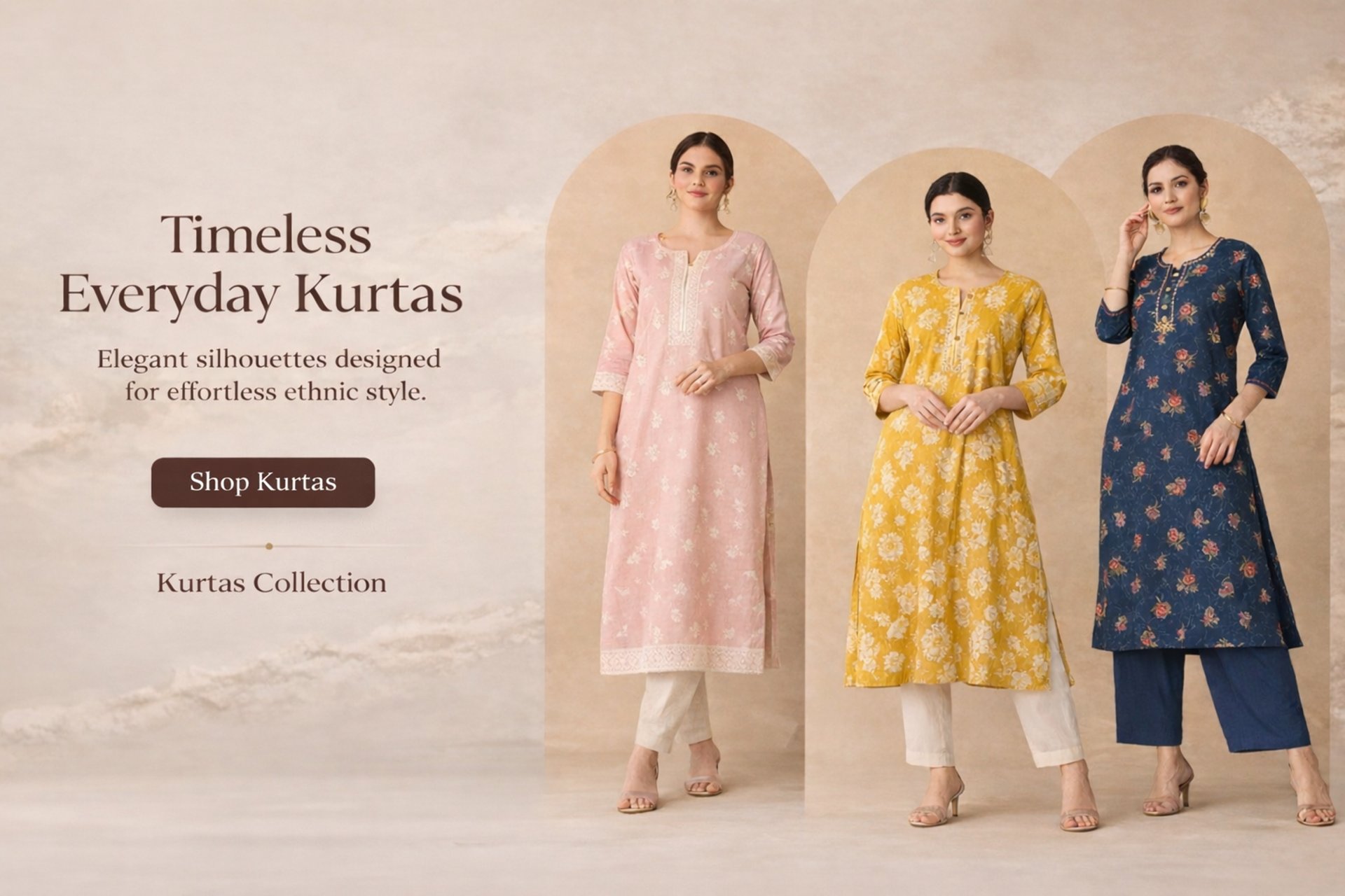 women ethnic kurtas collection by tryshopy