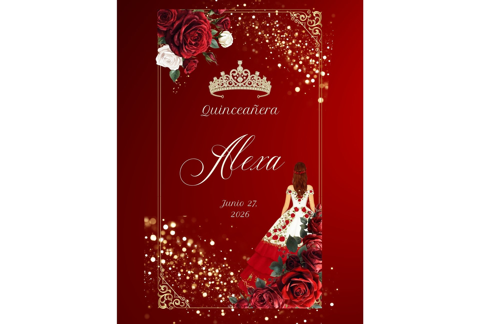 a cake with candles and flowers on a table