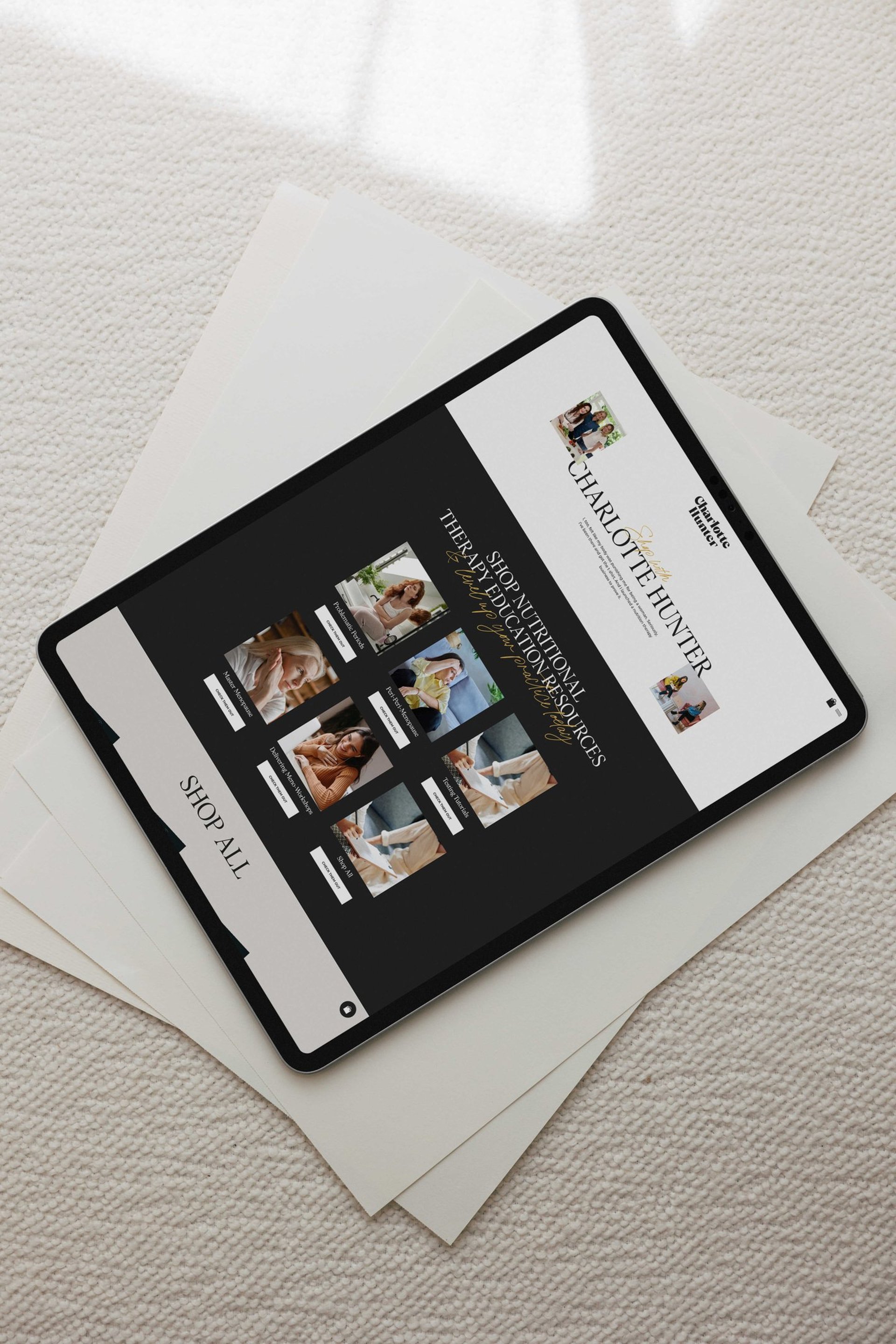 an abstract photo of a curved building with a blue sky in the background