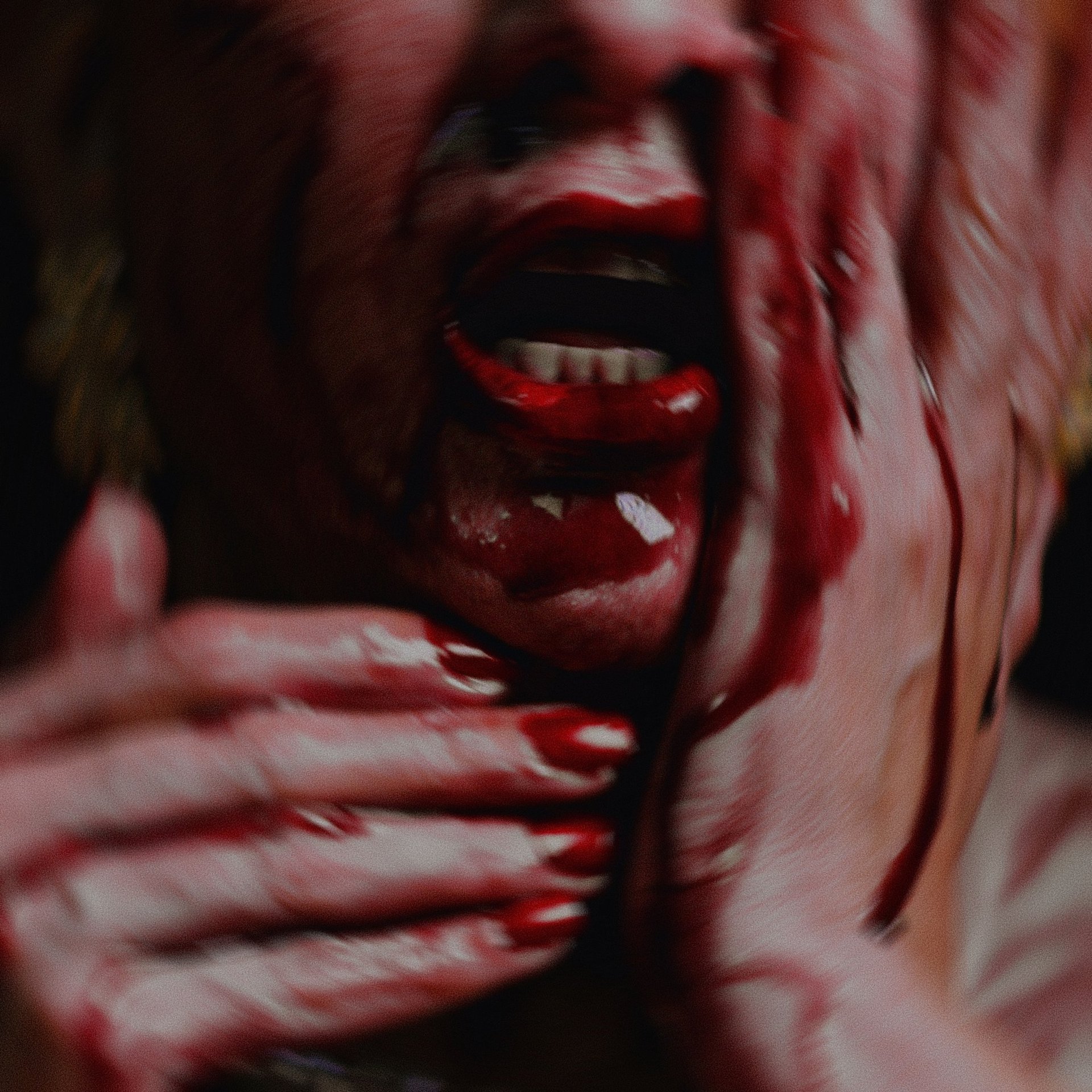 an abstract photo of a curved building with a blue sky in the background