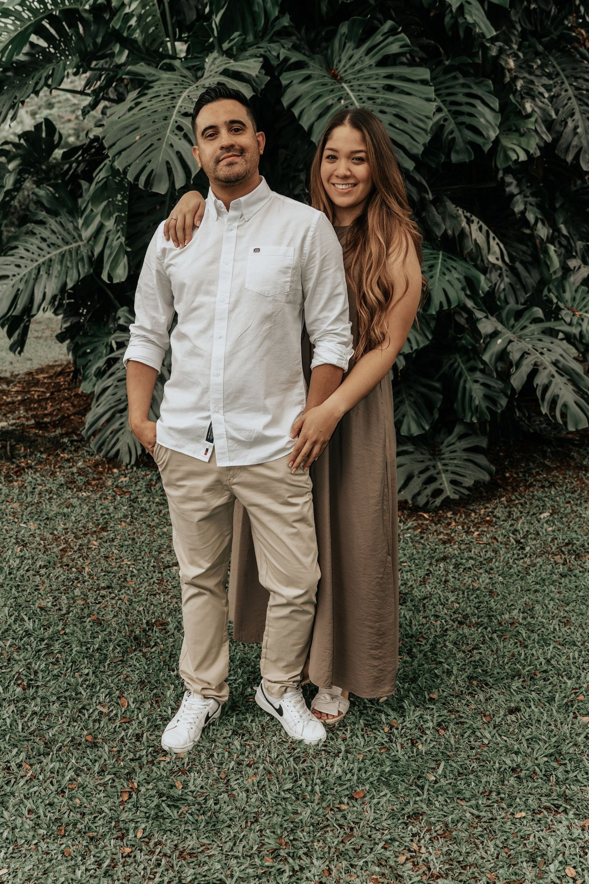 couple wearing silver-colored rings