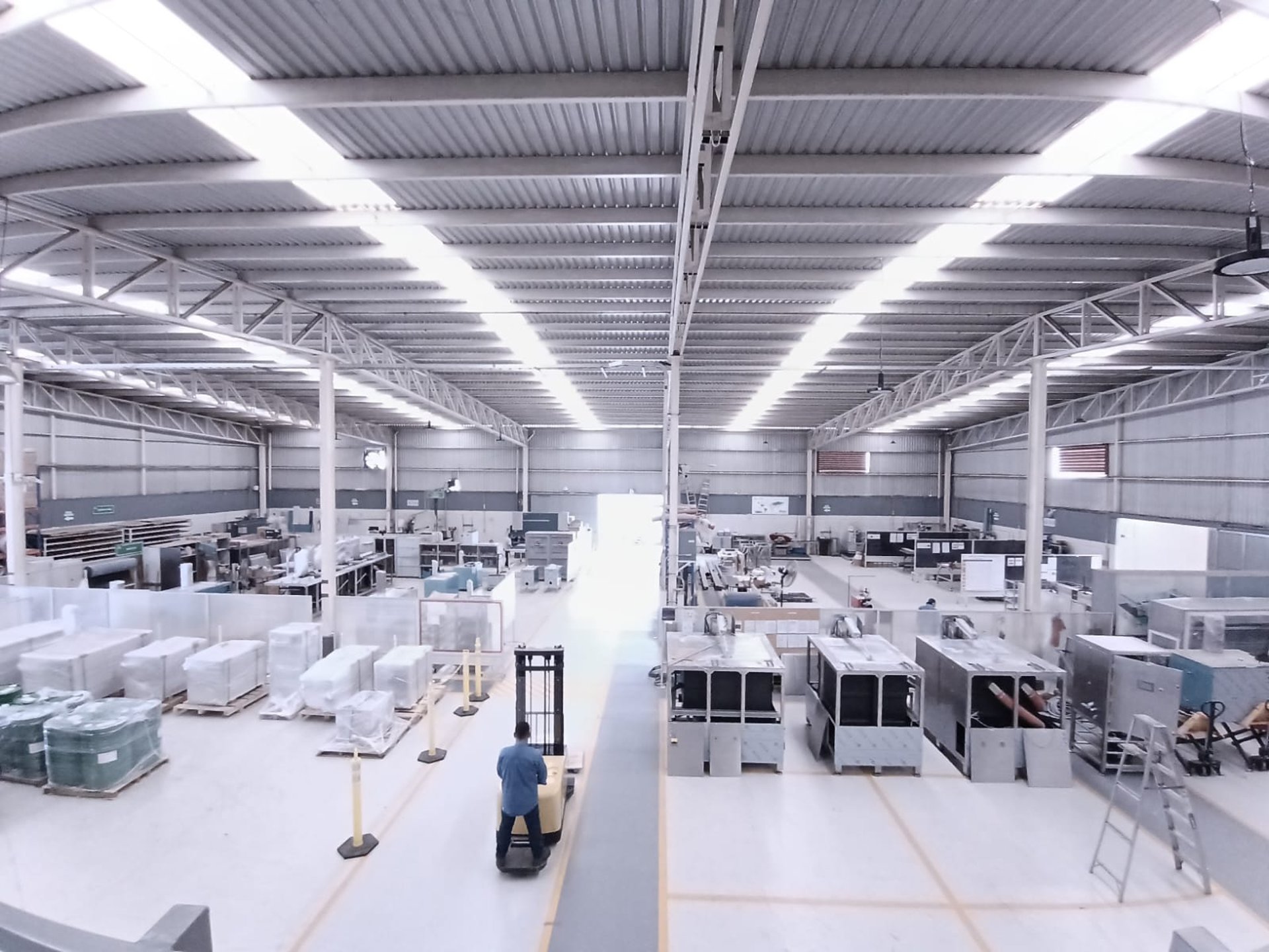 a large machine in a large building