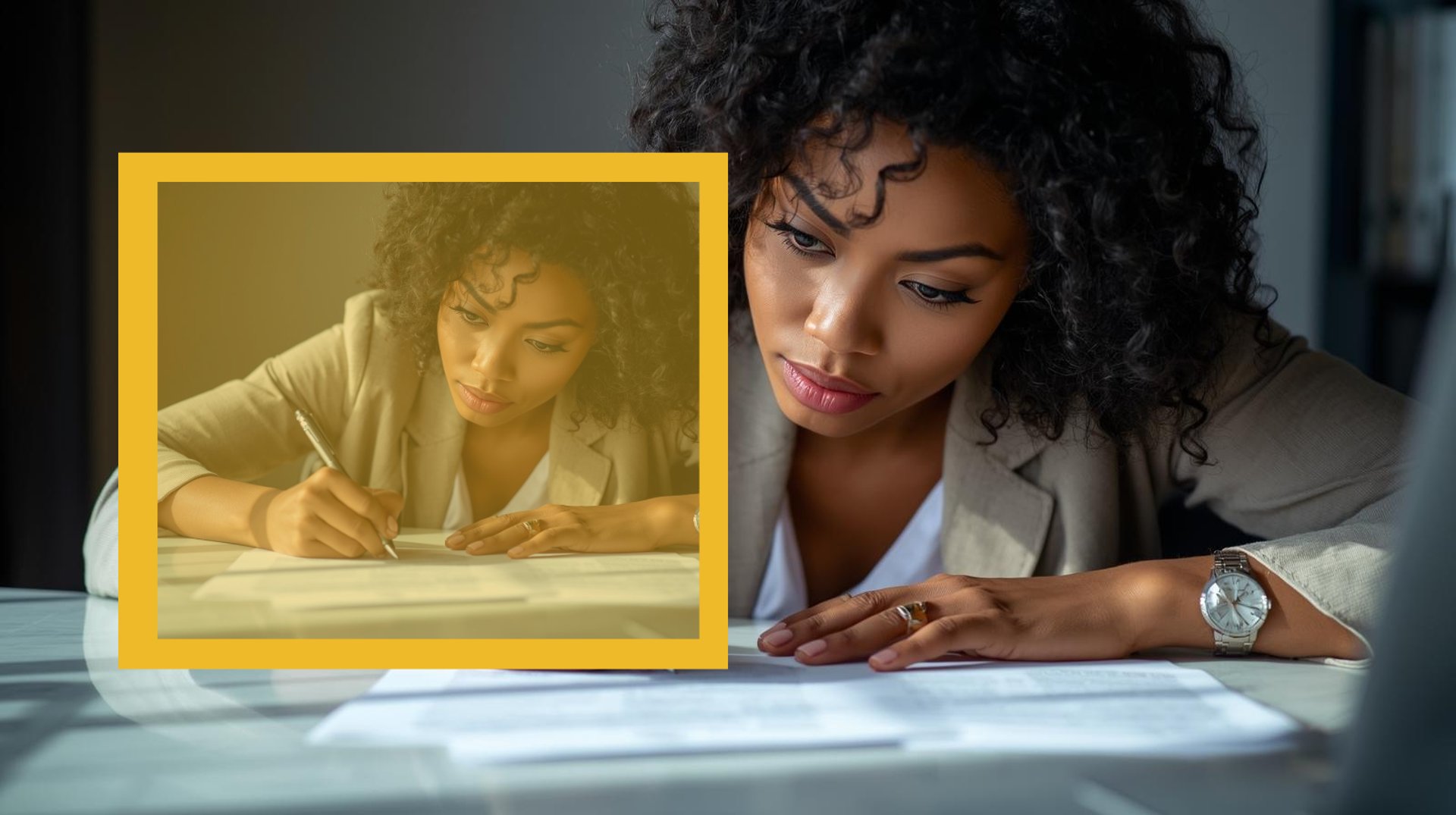 an abstract photo of a curved building with a blue sky in the background
